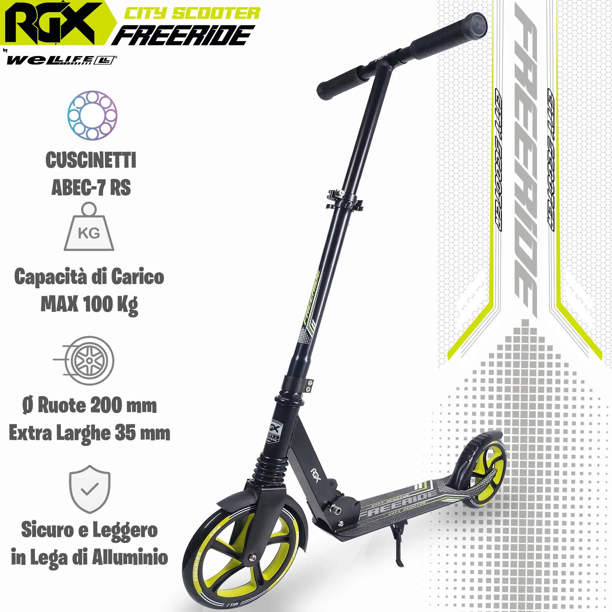 Monopattino Urban 200 mm Pieghevole Bambini 8+ e Adulti Freeride 2/8