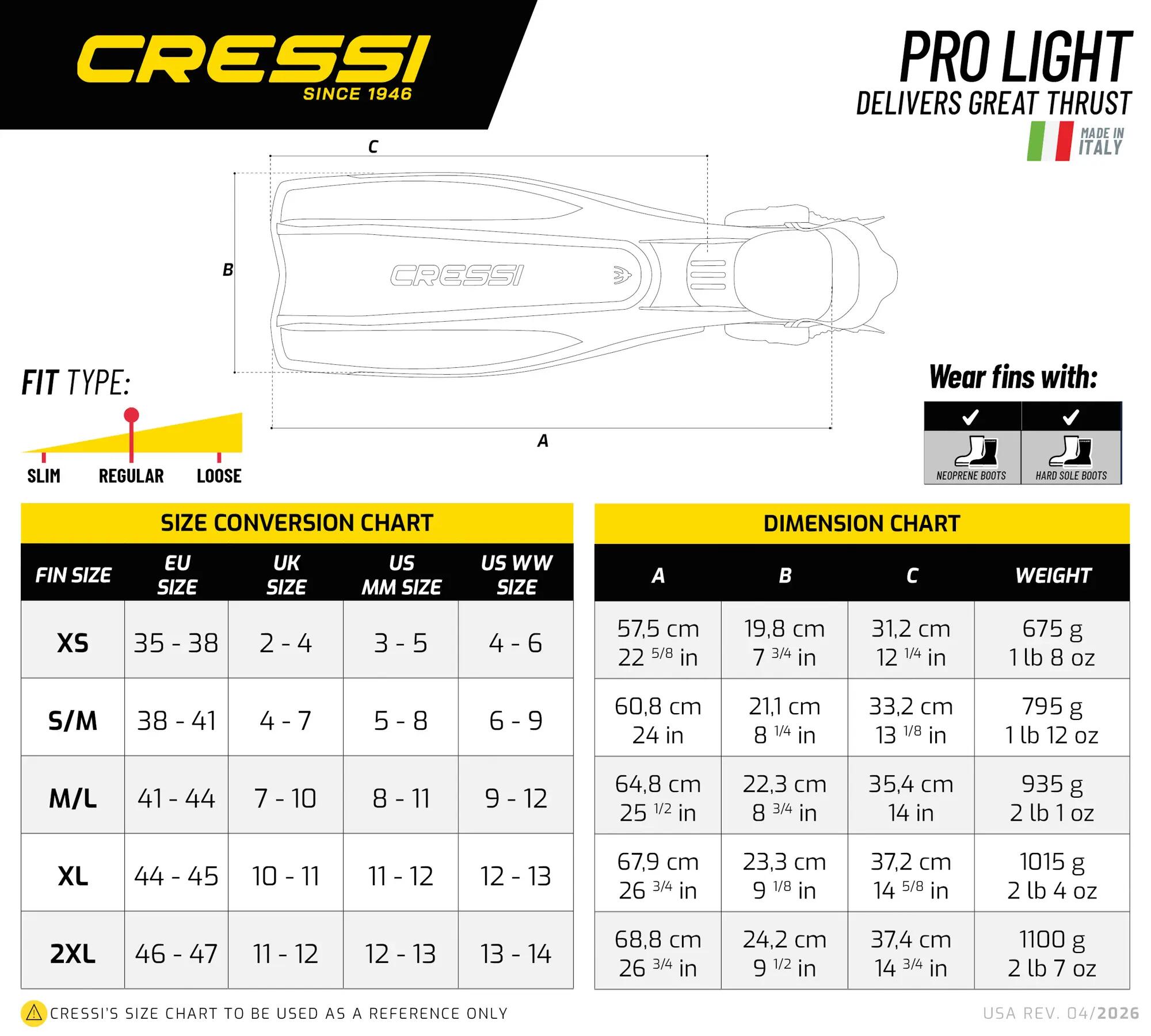 Palmy do nurkowania Cressi Pro Light Bleues 5/5