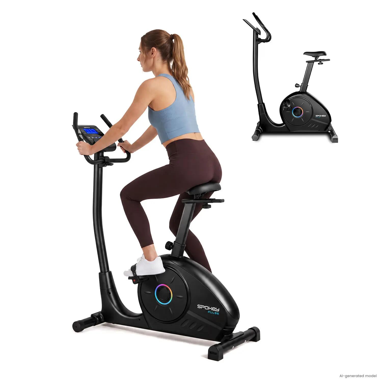 Rower treningowy stacjonarny magnetyczny Spokey Pulse 1/14
