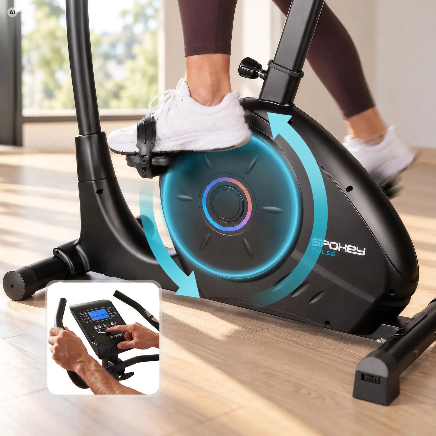 Rower treningowy stacjonarny magnetyczny Spokey Pulse 3/14