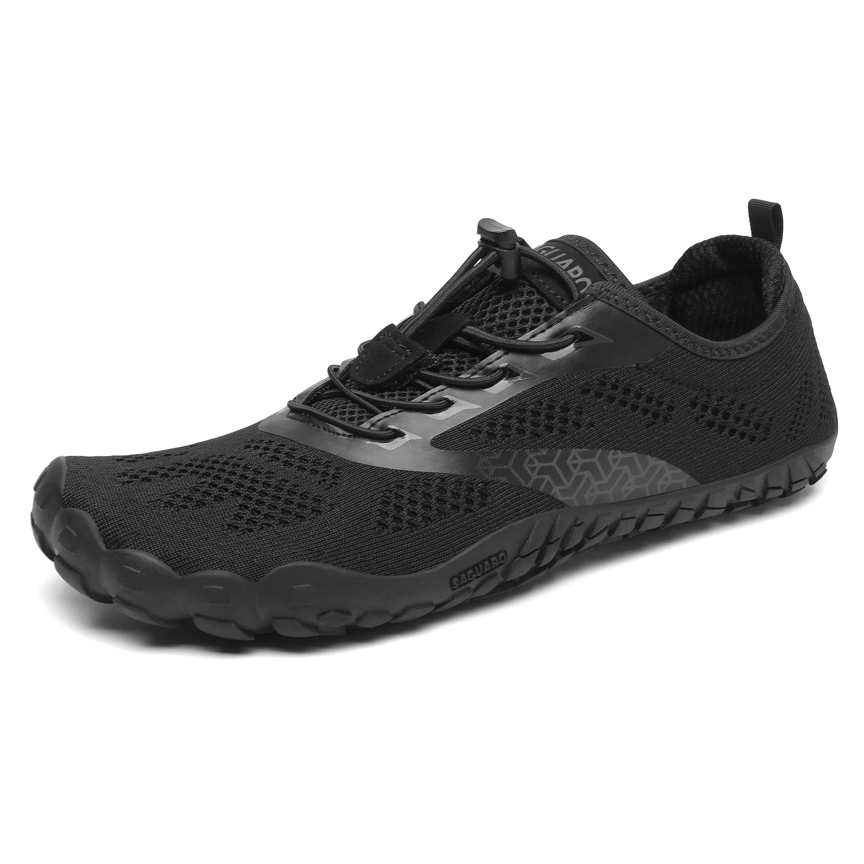 Saguaro Barefoot Smart I – Scarpe minimaliste per trail leggero e fitness, nero 1/7