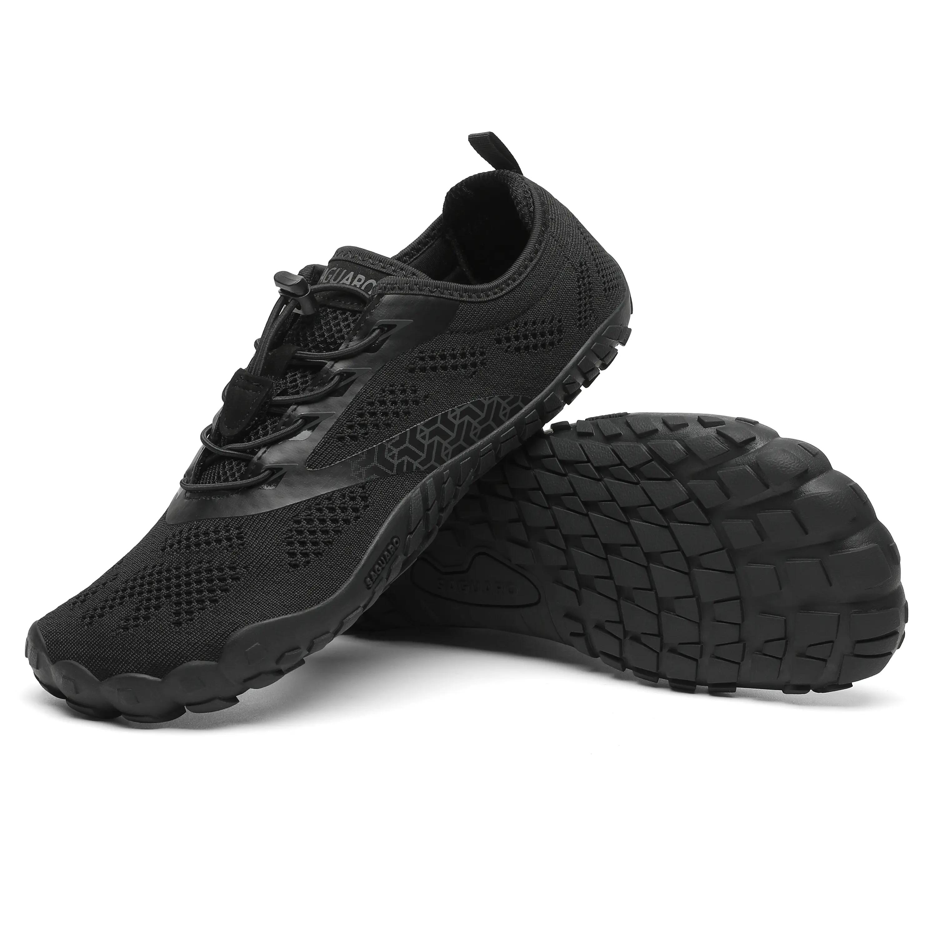 Saguaro Barefoot Smart I – Scarpe minimaliste per trail leggero e fitness, nero 3/7