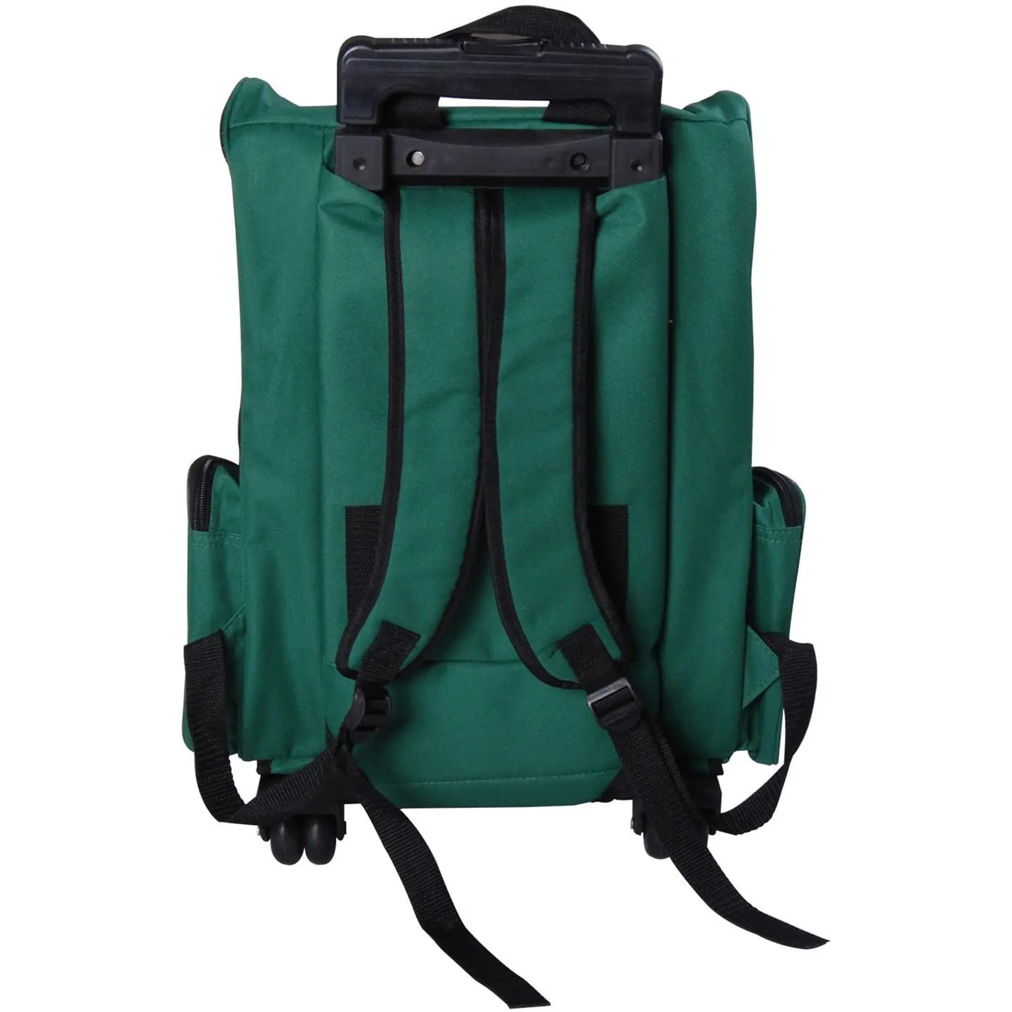 Transportín Carrito para Mascotas PawHut 42x25x55 cm Verde 5/7