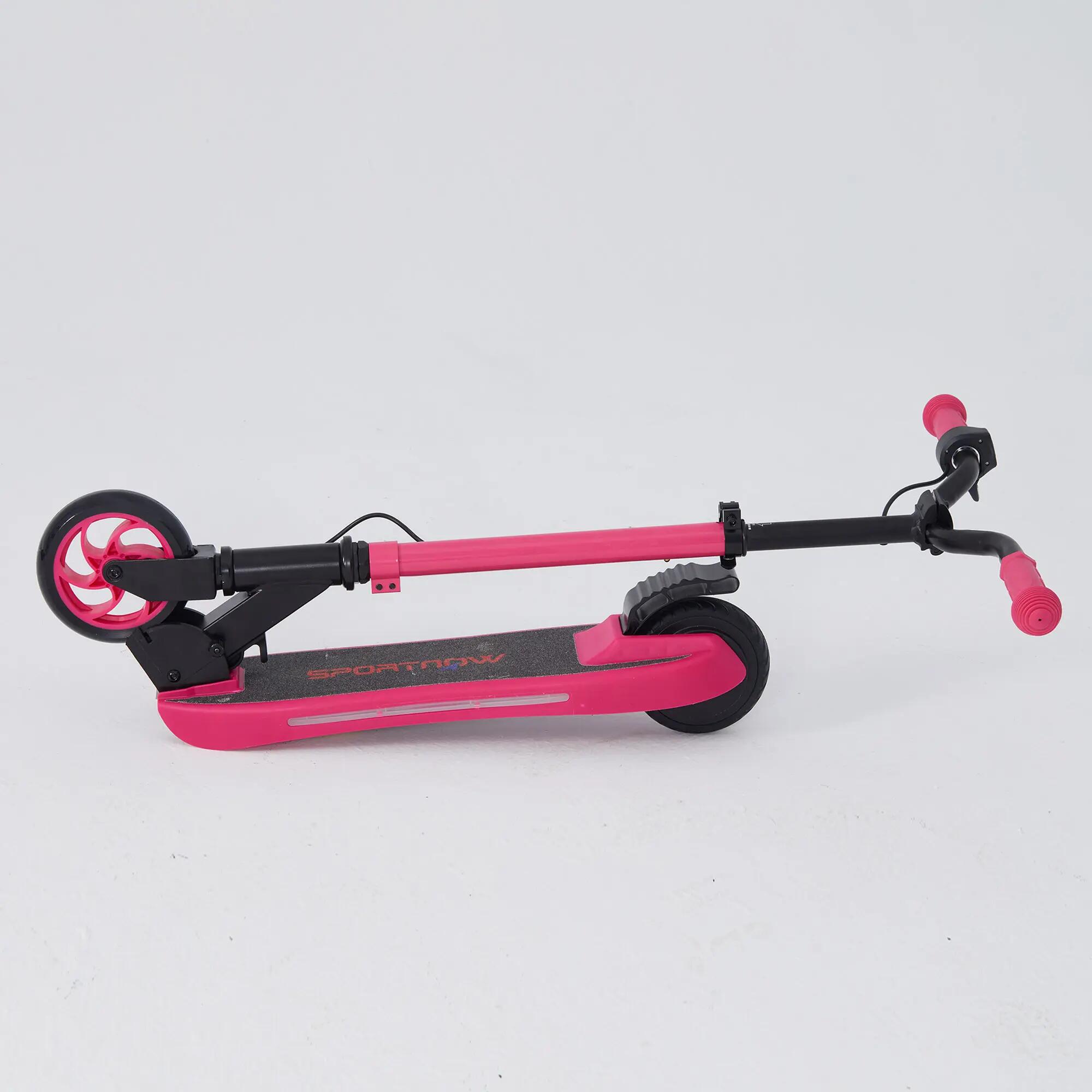 Trotinete Elétrica Dobrável Altura Ajustável SPORTNOW MAX 10 KM/H Rosa 5/7