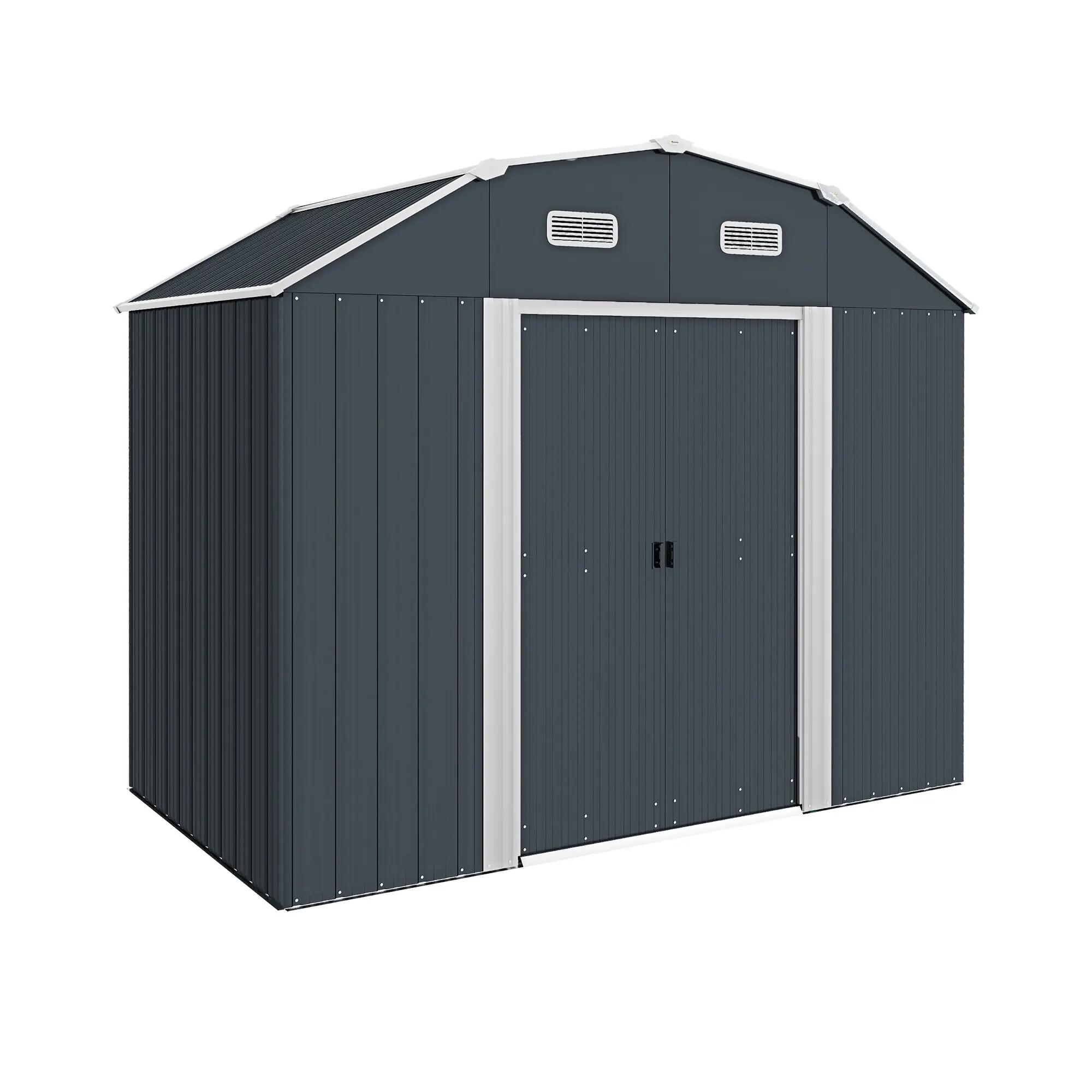 Caseta para Guardado de Bicicletas y Material Deportivo Outsunny 238x132x198.5cm 1/7
