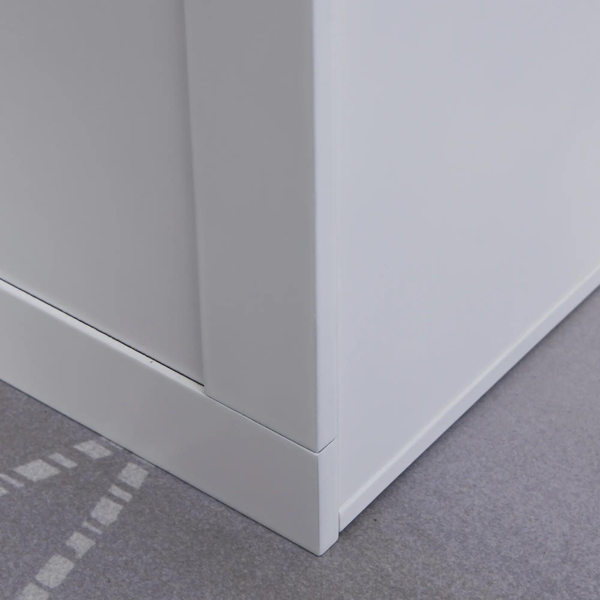 Comedouro elevado para cães 60x30x41 cm branco PawHut 5/7
