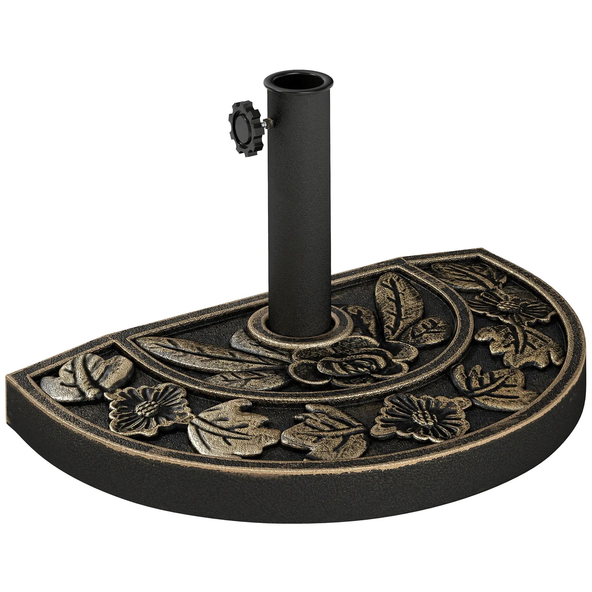 Base de Sombrilla Outsunny 50x31x32 cm Bronce 1/7