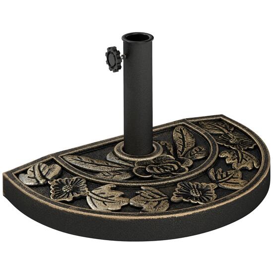 Base de Sombrilla Outsunny 50x31x32 cm Bronce