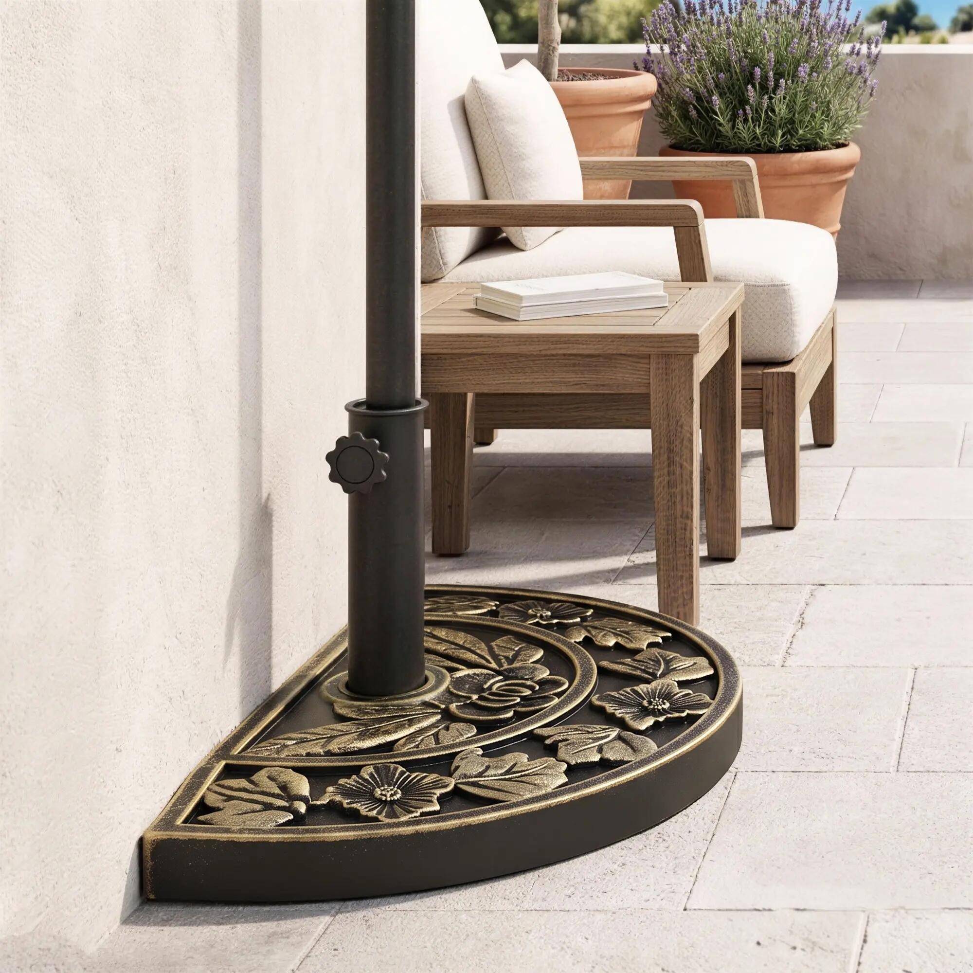 Base de Sombrilla Outsunny 50x31x32 cm Bronce 4/7