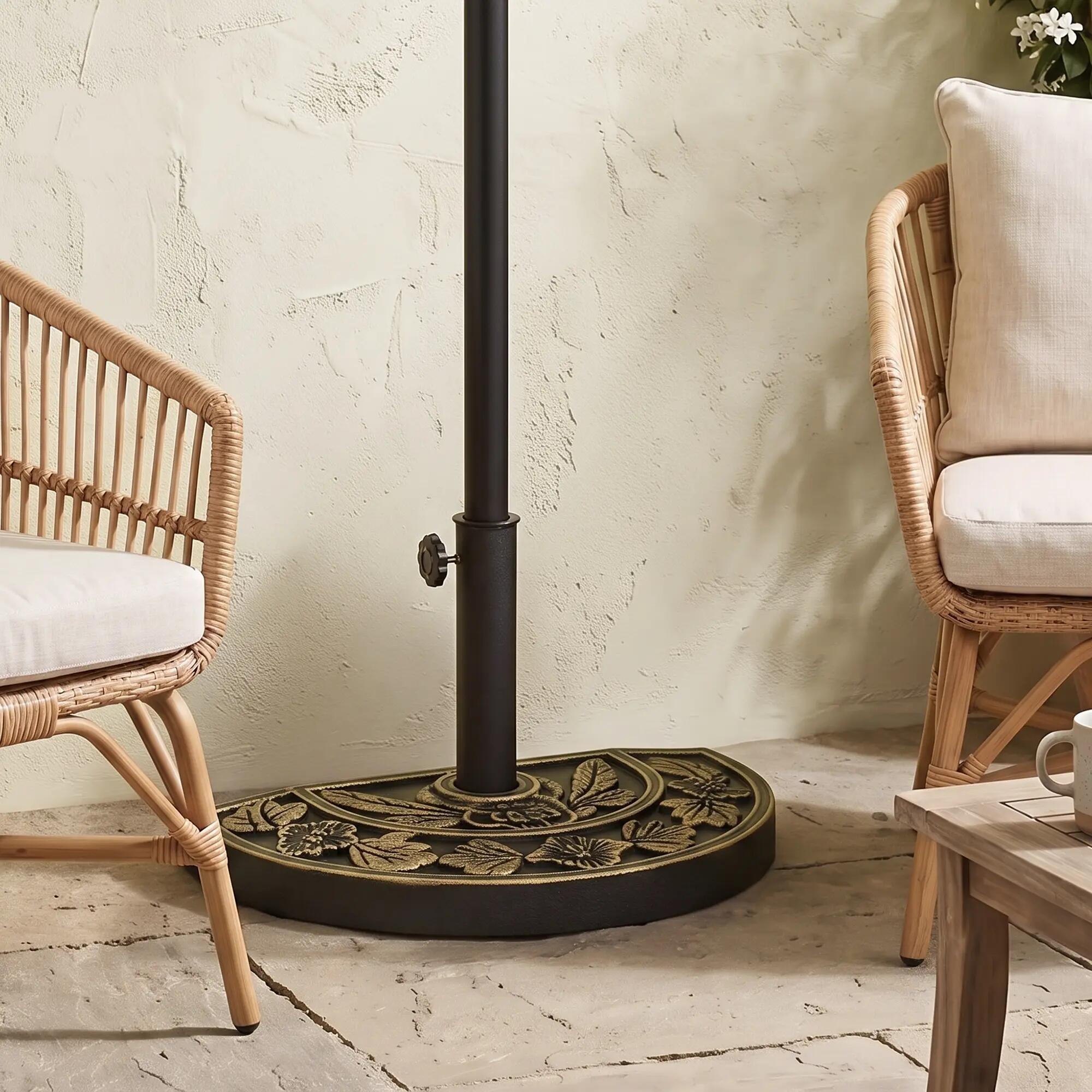 Base de Sombrilla Outsunny 50x31x32 cm Bronce 2/7