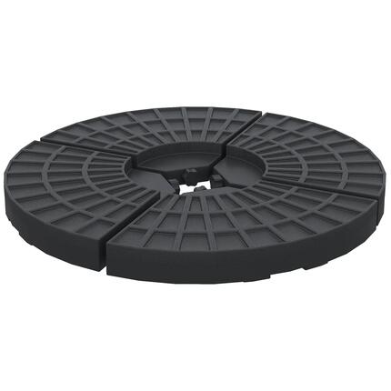 Base de Sombrilla Outsunny 48x48x8 cm Negro