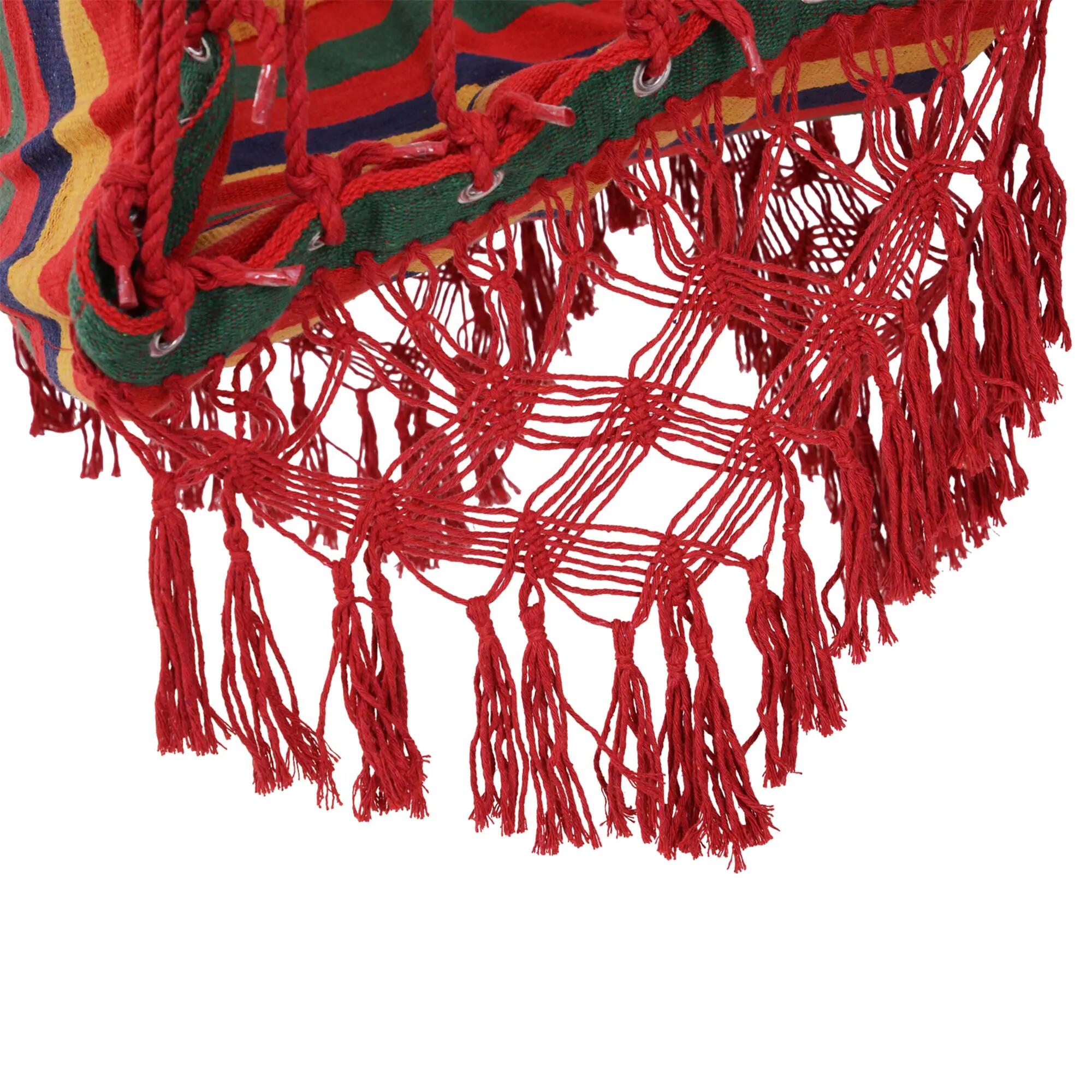 Cadeira Rede Suspensa 100x60x100 cm Multicor Outsunny 4/7