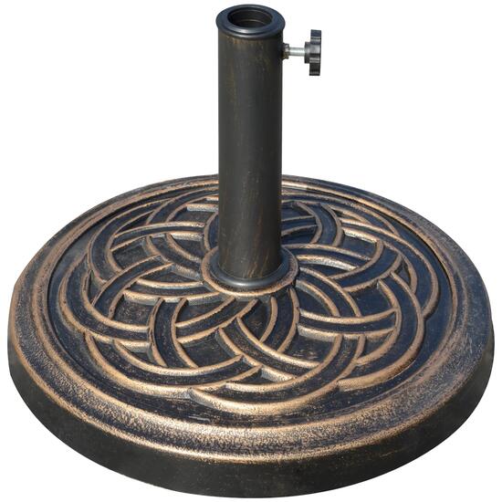 Base para Sombrilla Outsunny 45x45x33 cm Bronce