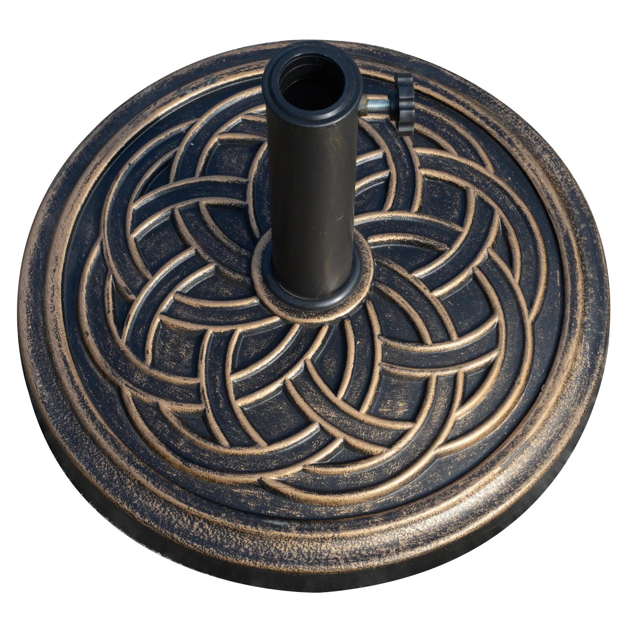 Base para Sombrilla Outsunny 45x45x33 cm Bronce 5/7