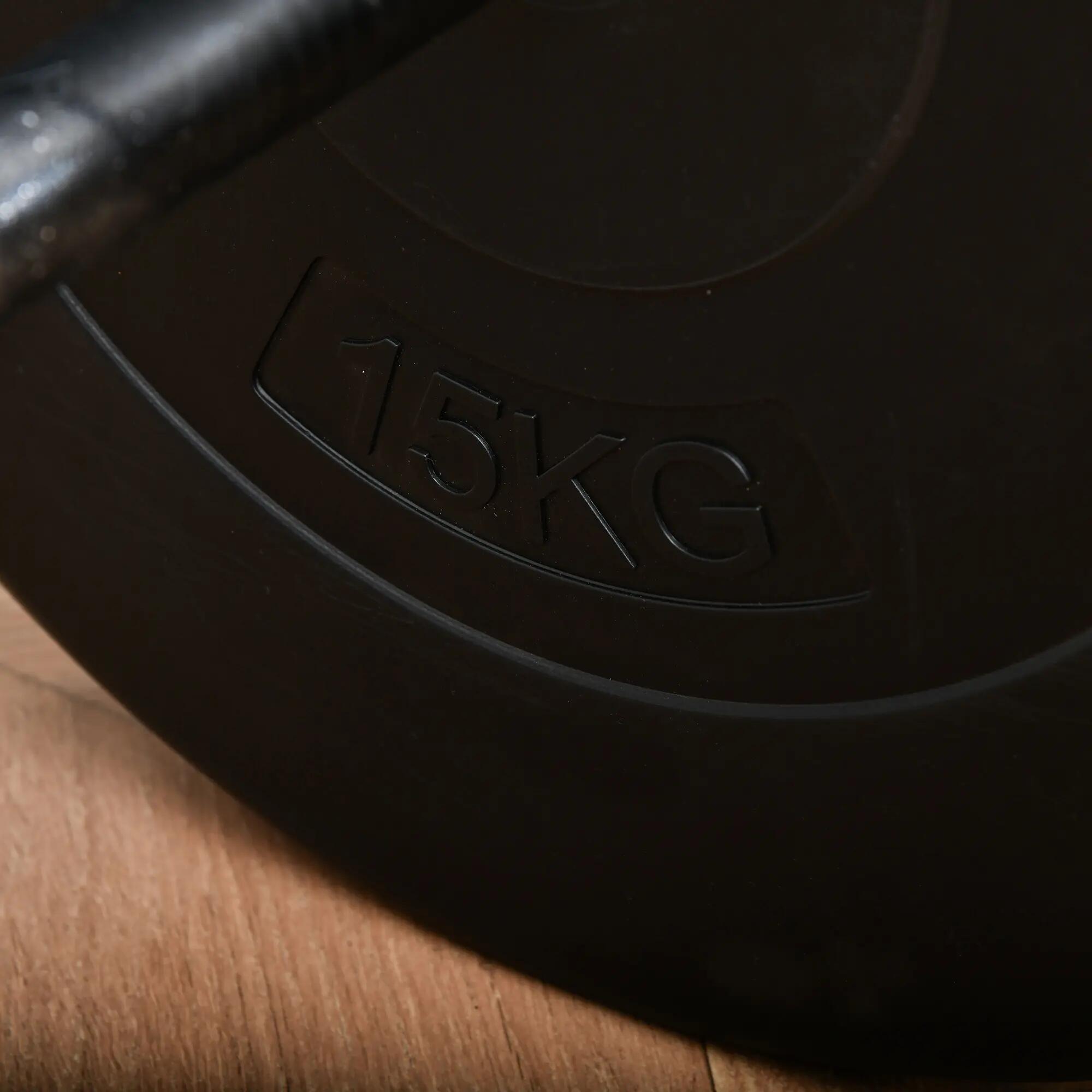 Barra de Musculação com 8 Discos HOMCOM Conjunto Halteres Ajustável 70 kg 5/7