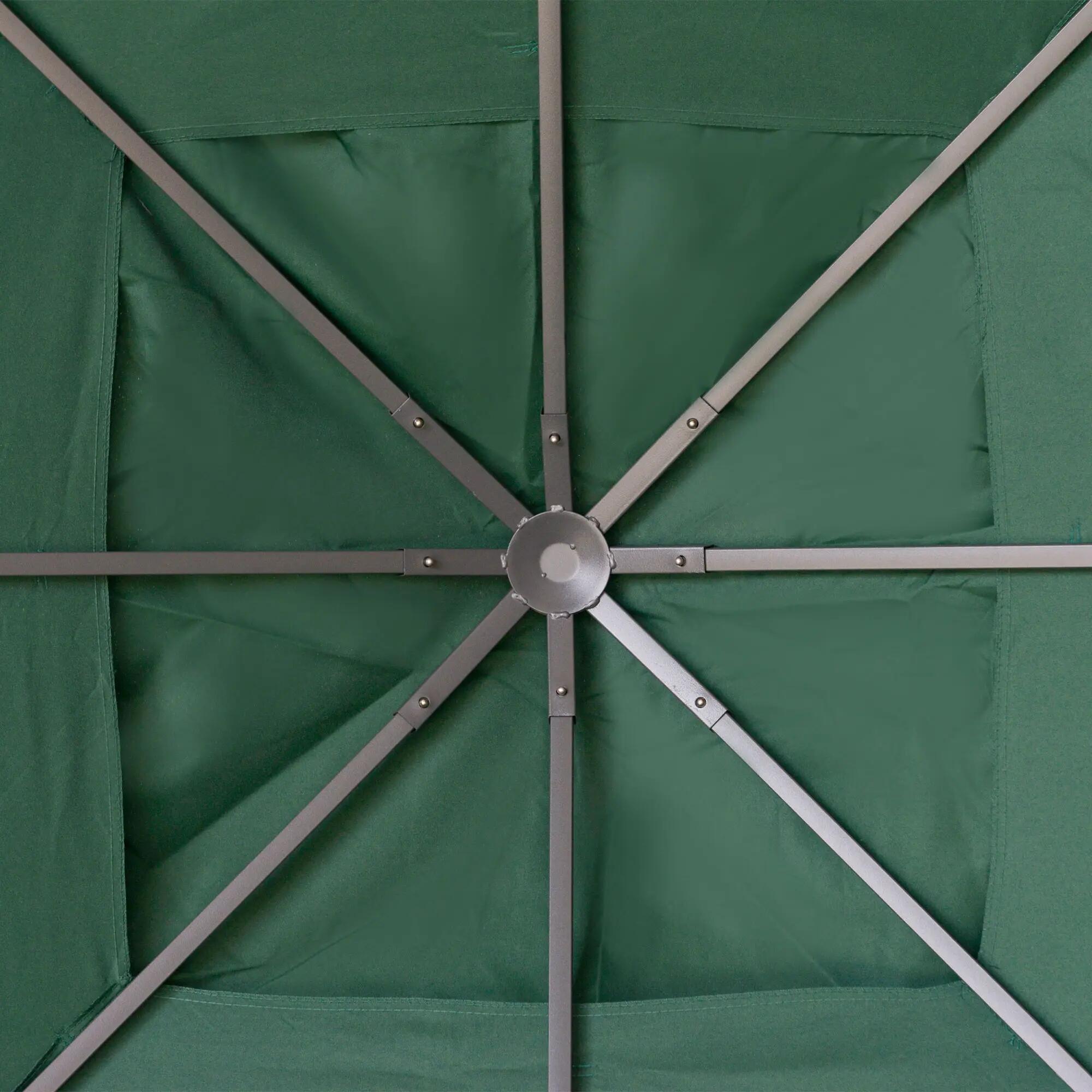 Techo de Repuesto para Cenador Outsunny 298x295 cm Verde 5/7