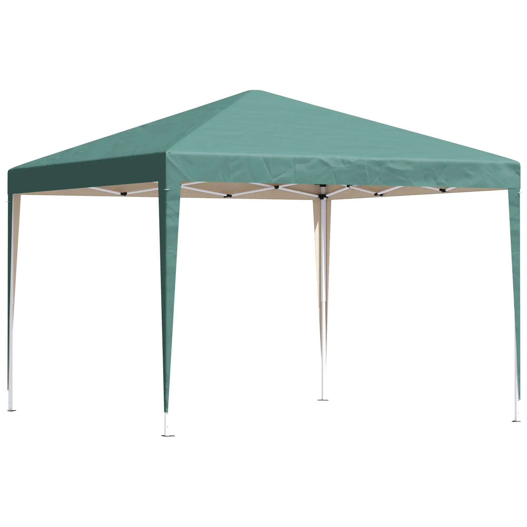Carpa Evento Deportivo Outsunny 295x295x255 cm Verde 1/7