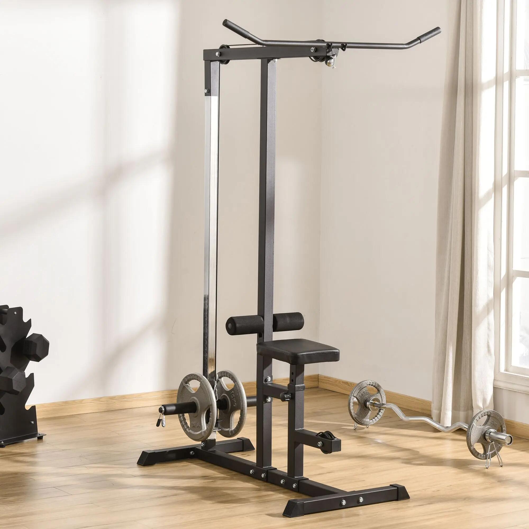 Máquina de Musculación Estación de Entrenamiento con Polea Carga100 kg 2/6