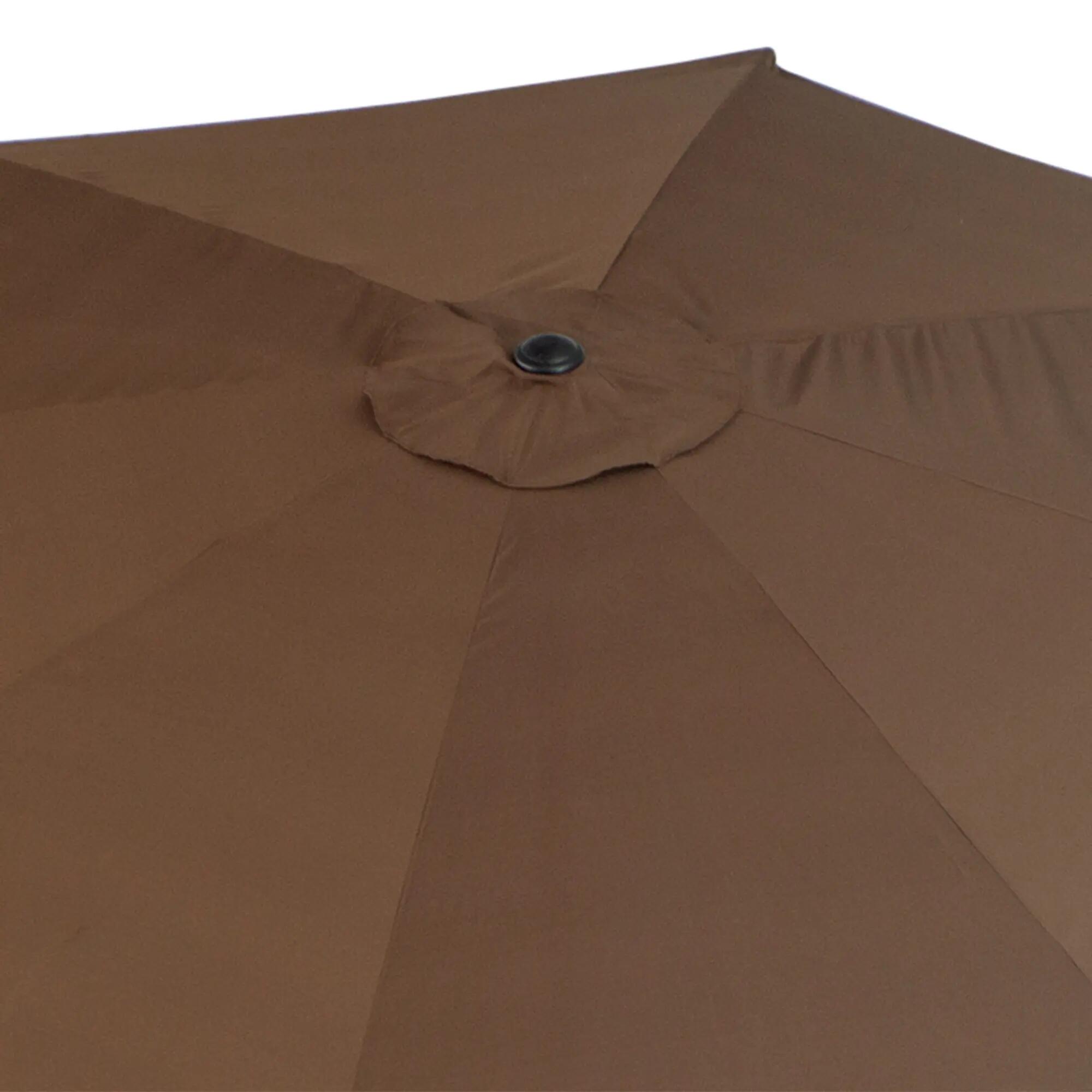 Chapéu de Sol de  Ø295x250cm Marrom Outsunny 4/7
