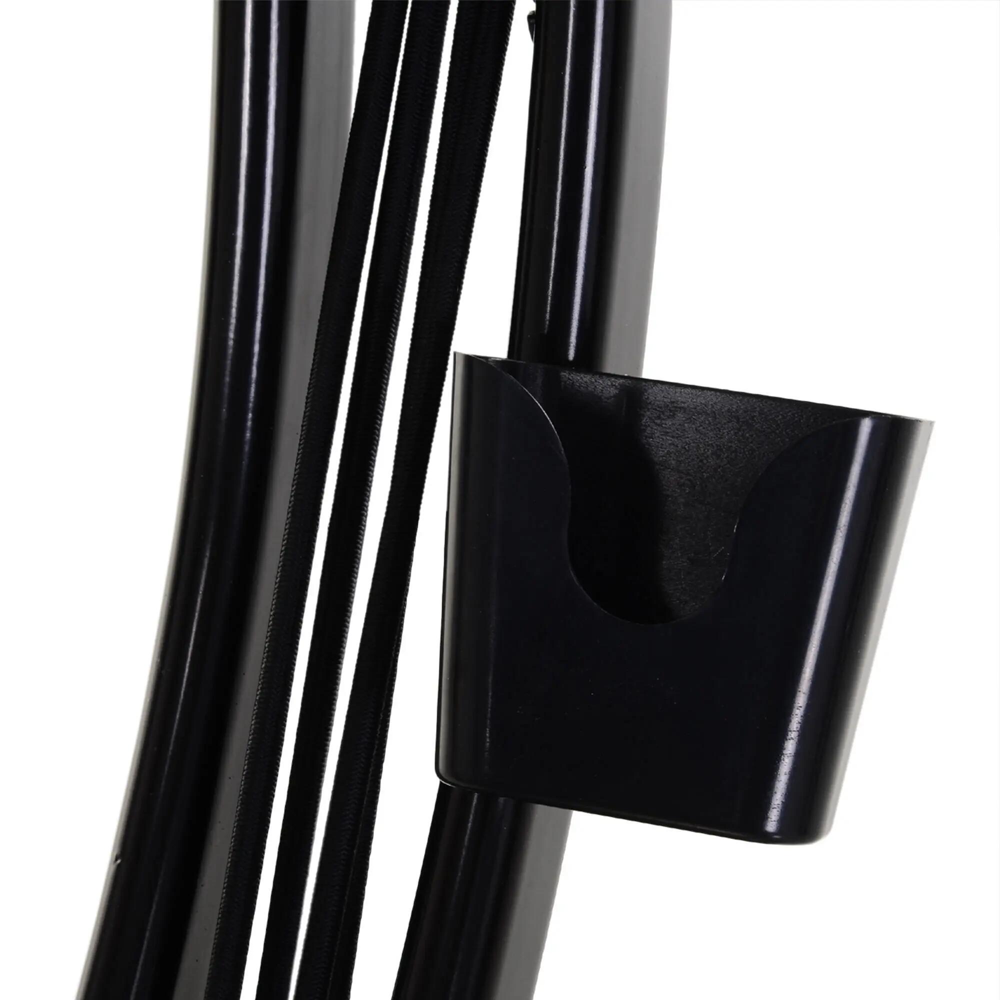 Bicicleta Estática Dobrável HOMCOM 8 Níveis Resistência Magnética LCD Preto 4/6