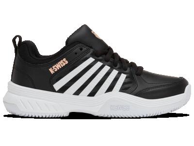 K-swiss court express 2 clay dames-tennisschoenen, laag, zwart
