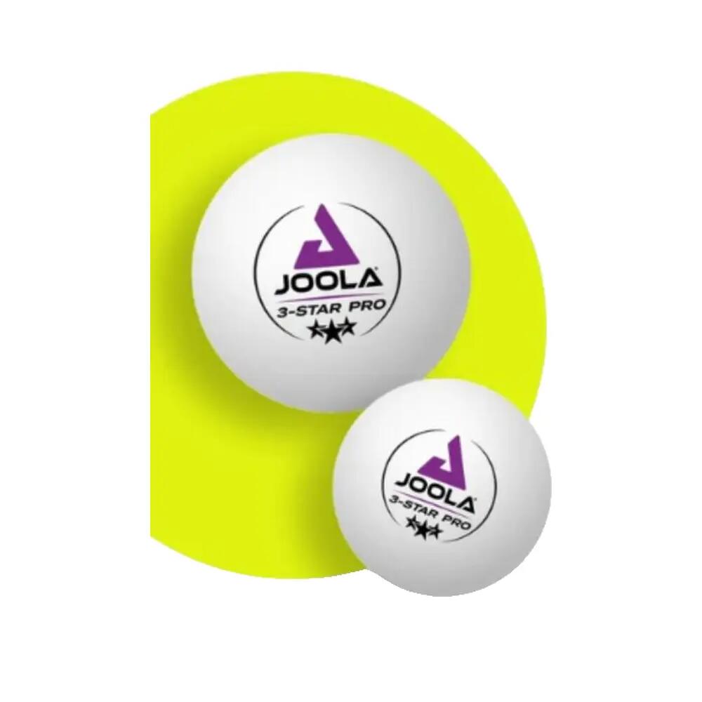 Tafeltennisballen JOOLA 3-Star Pro white 24 CT 9/10