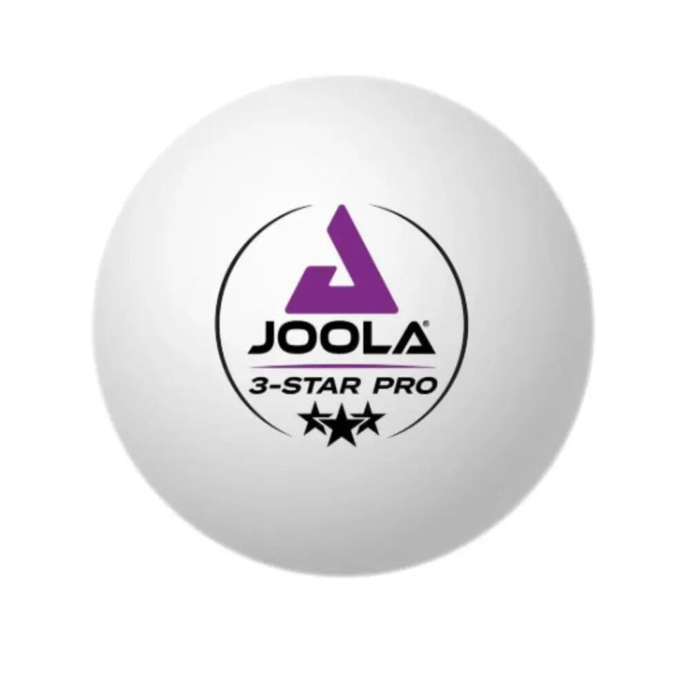 Tafeltennisballen JOOLA 3-Star Pro white 24 CT 7/10