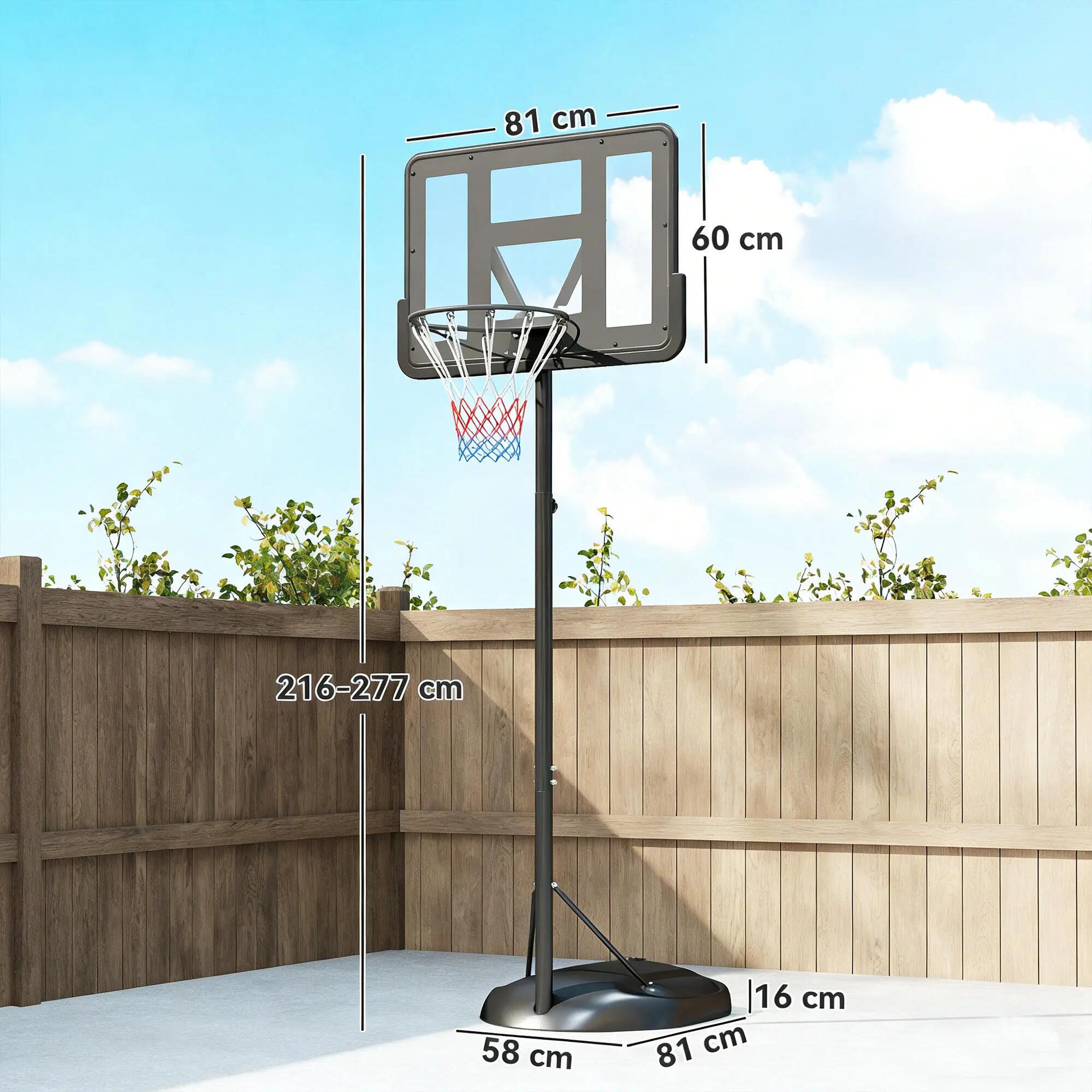 Tabela de Basquetebol infantil HOMCOM ajustável 167.2-228 cm 3/7