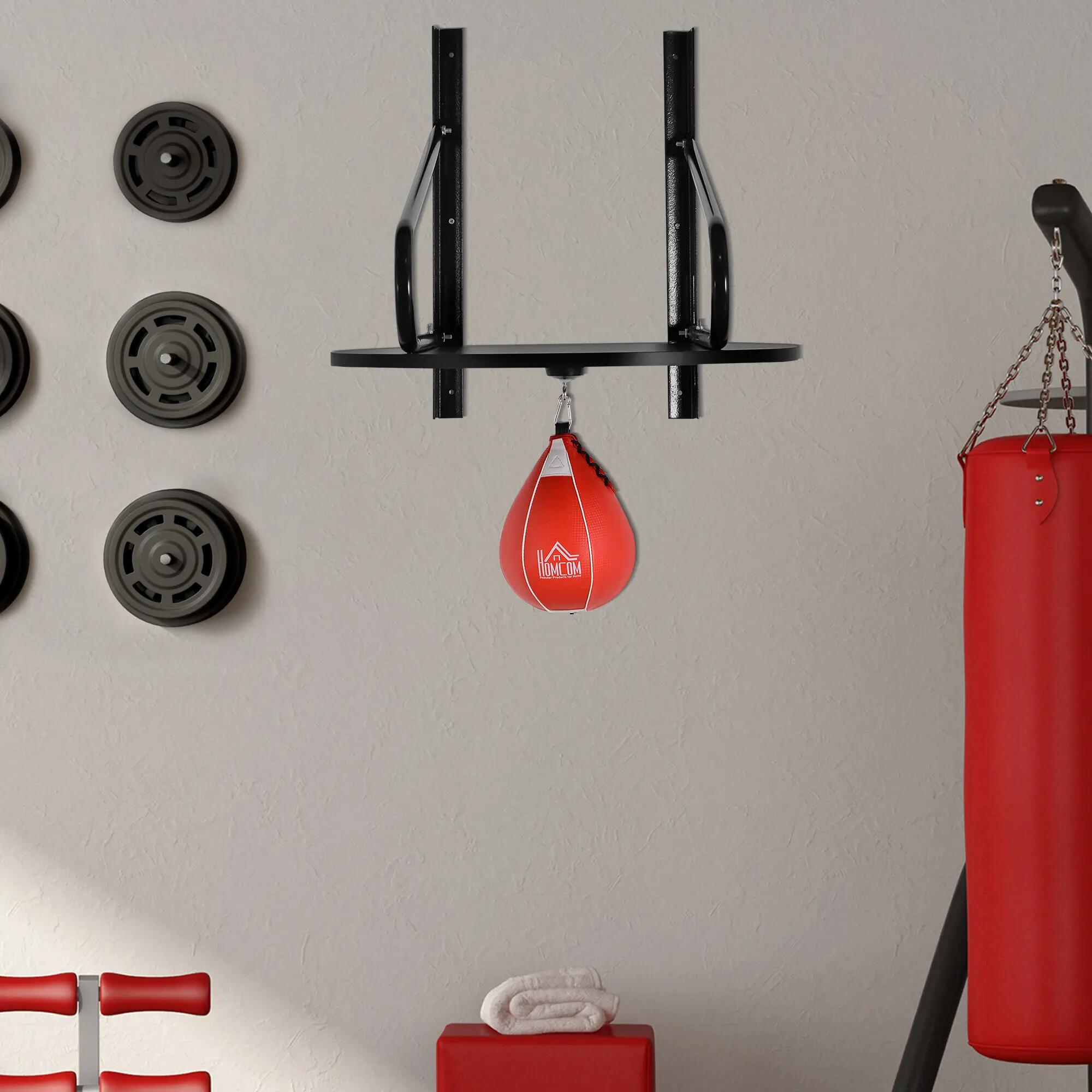 Pera de Boxeo con Soporte de Pared Plataforma Altura Ajustable Bola de Velocidad 2/7