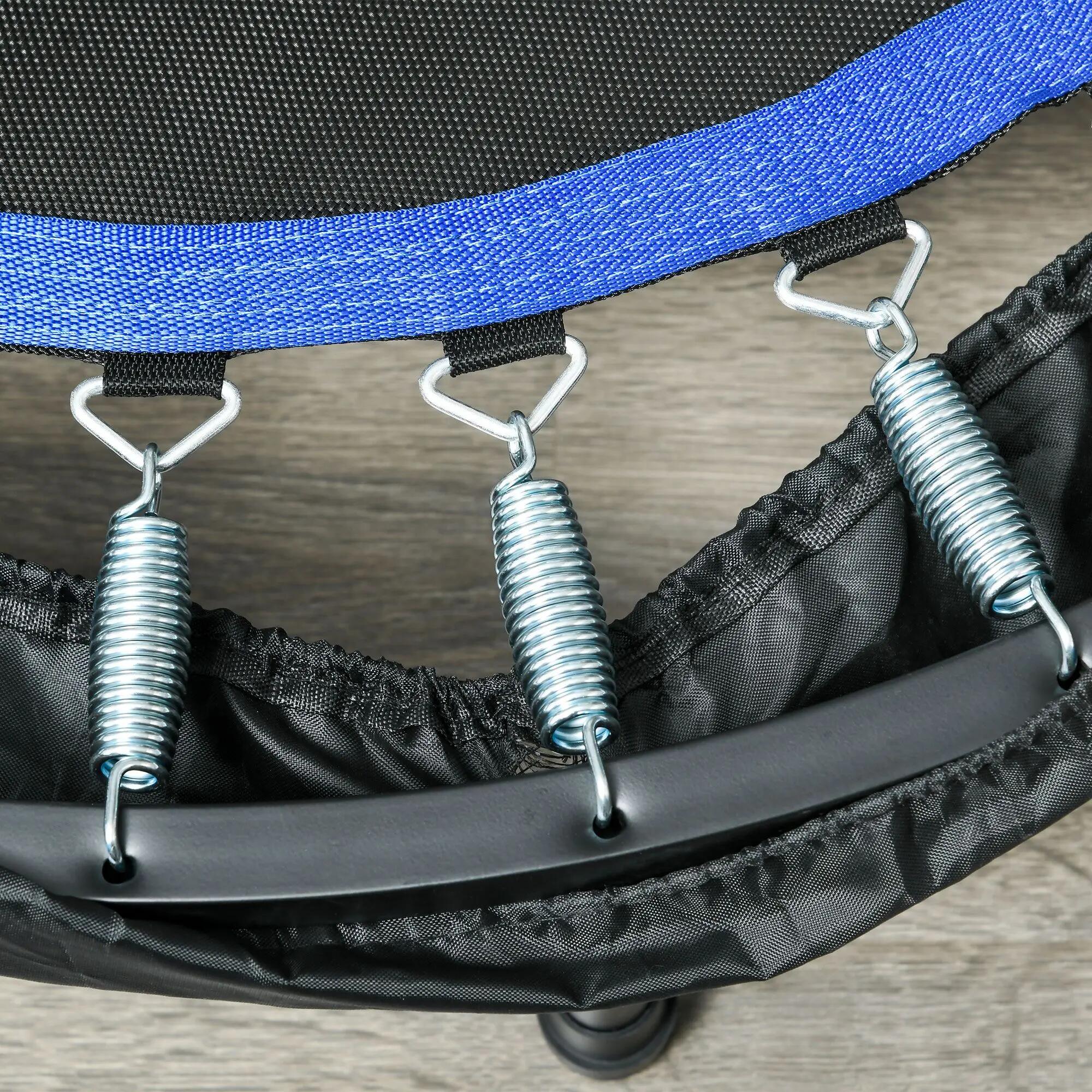 Trampolín de Fitness HOMCOM 102x102x123 cm Azul 5/7
