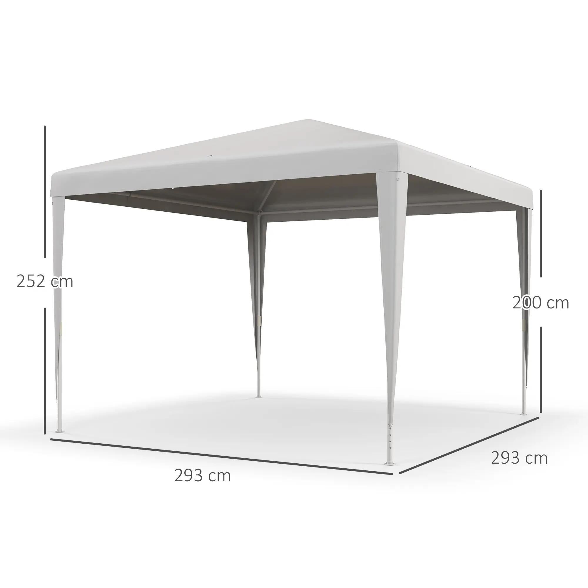 Carpa Evento Deportivo 293x293x252 cm Blanco 3/7