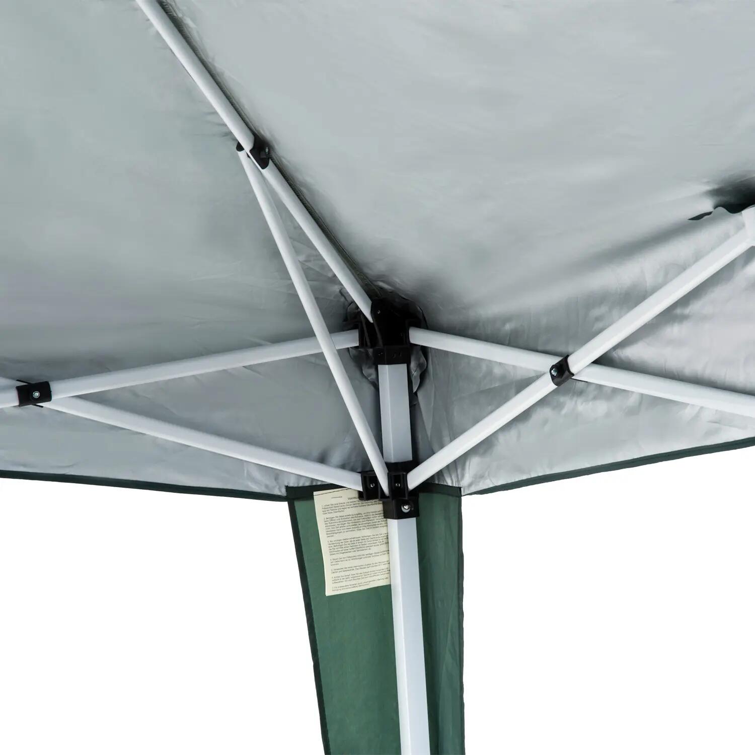 Carpa Plegable Outsunny 240x240x250 cm Verde 4/7