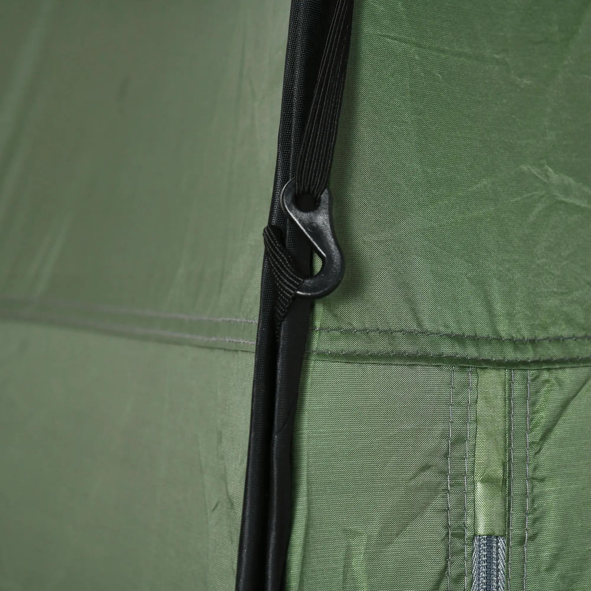 Tenda de duche 126x124x189 cm verde Outsunny 5/7