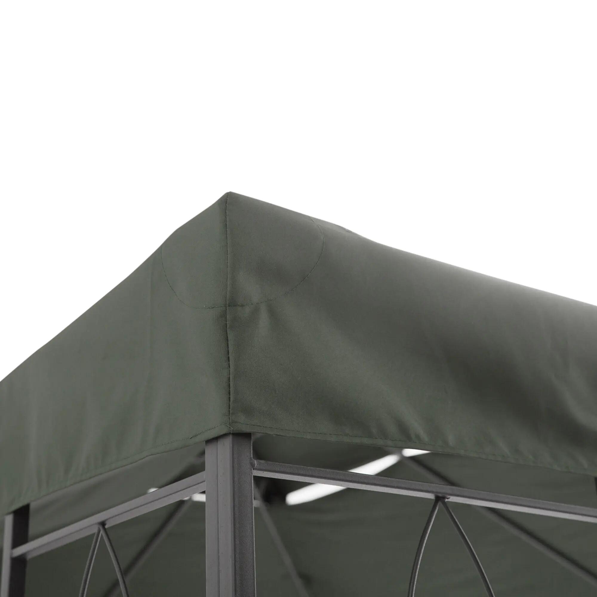 Techo de Repuesto Outsunny 400x300 cm Gris Oscuro 4/7
