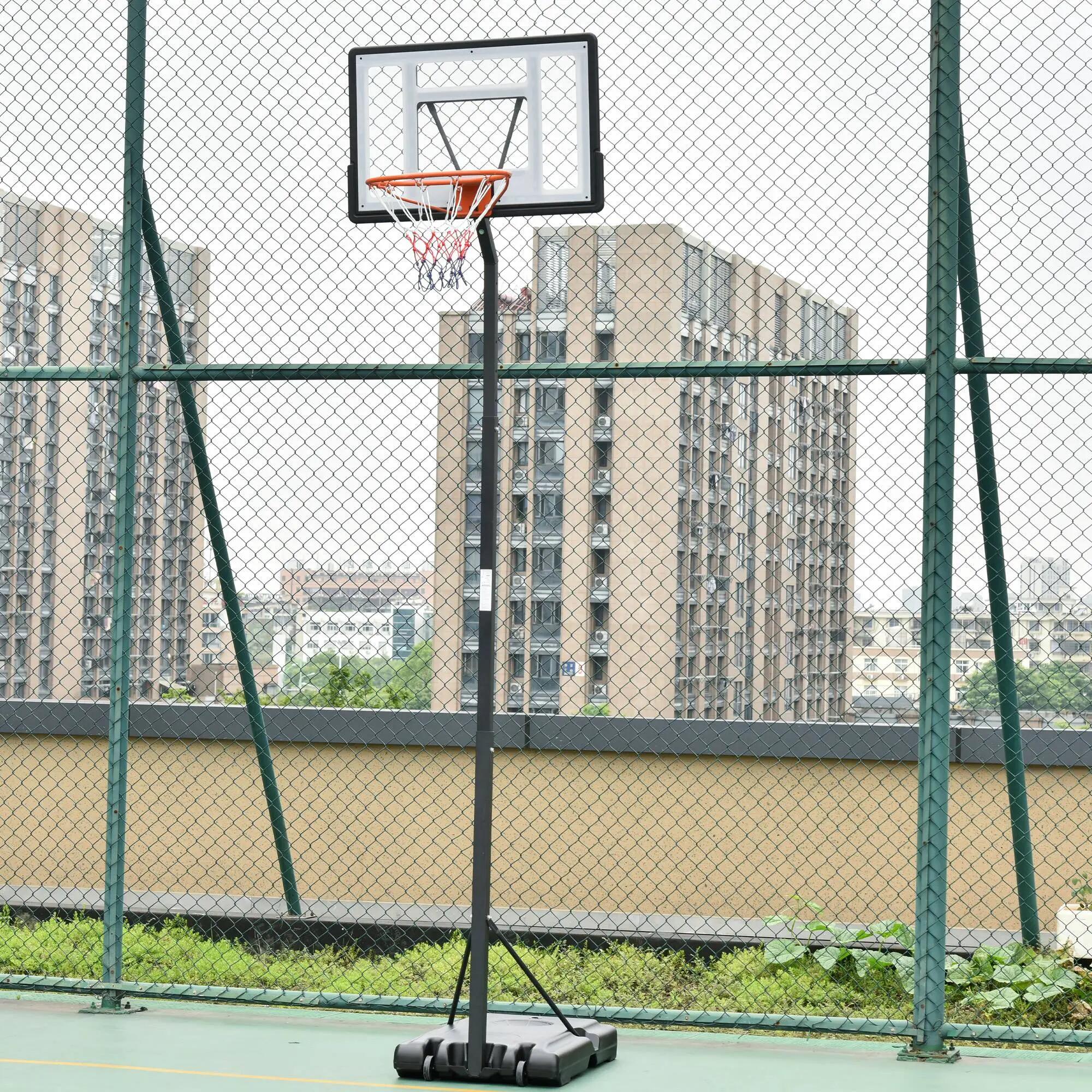 Canasta de Baloncesto para mates HOMCOM con soporte ajustable de 255-305 cm 2/7