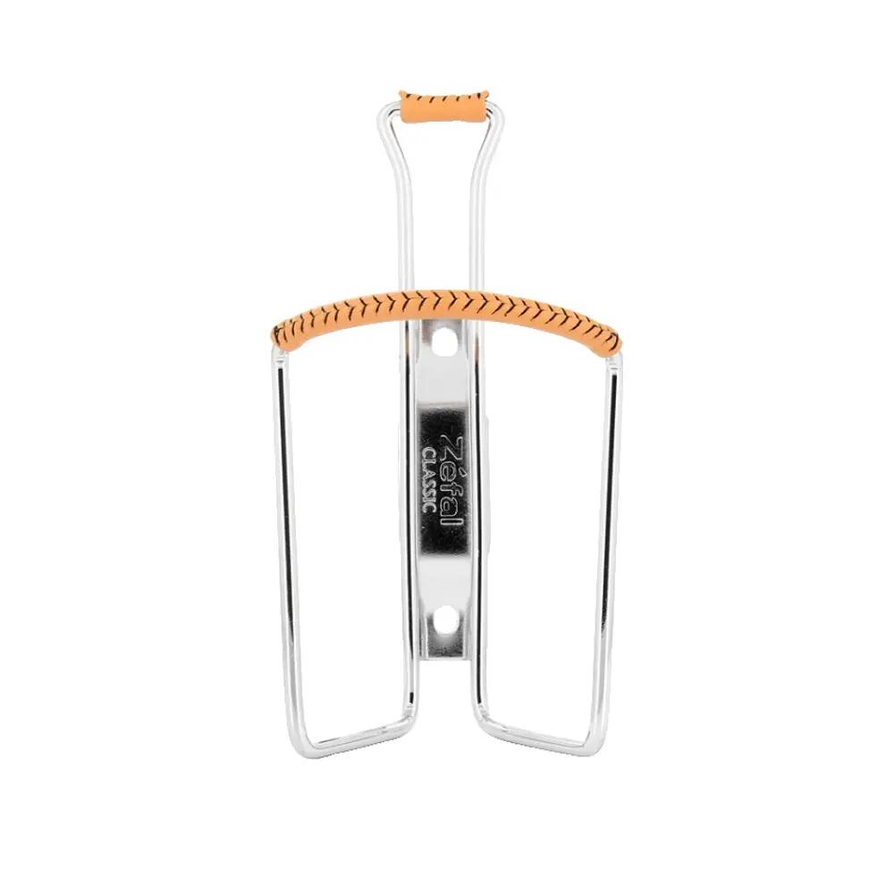 Porte-bidon Zéfal Vintage - Acier chromé, cuir marron 4/4