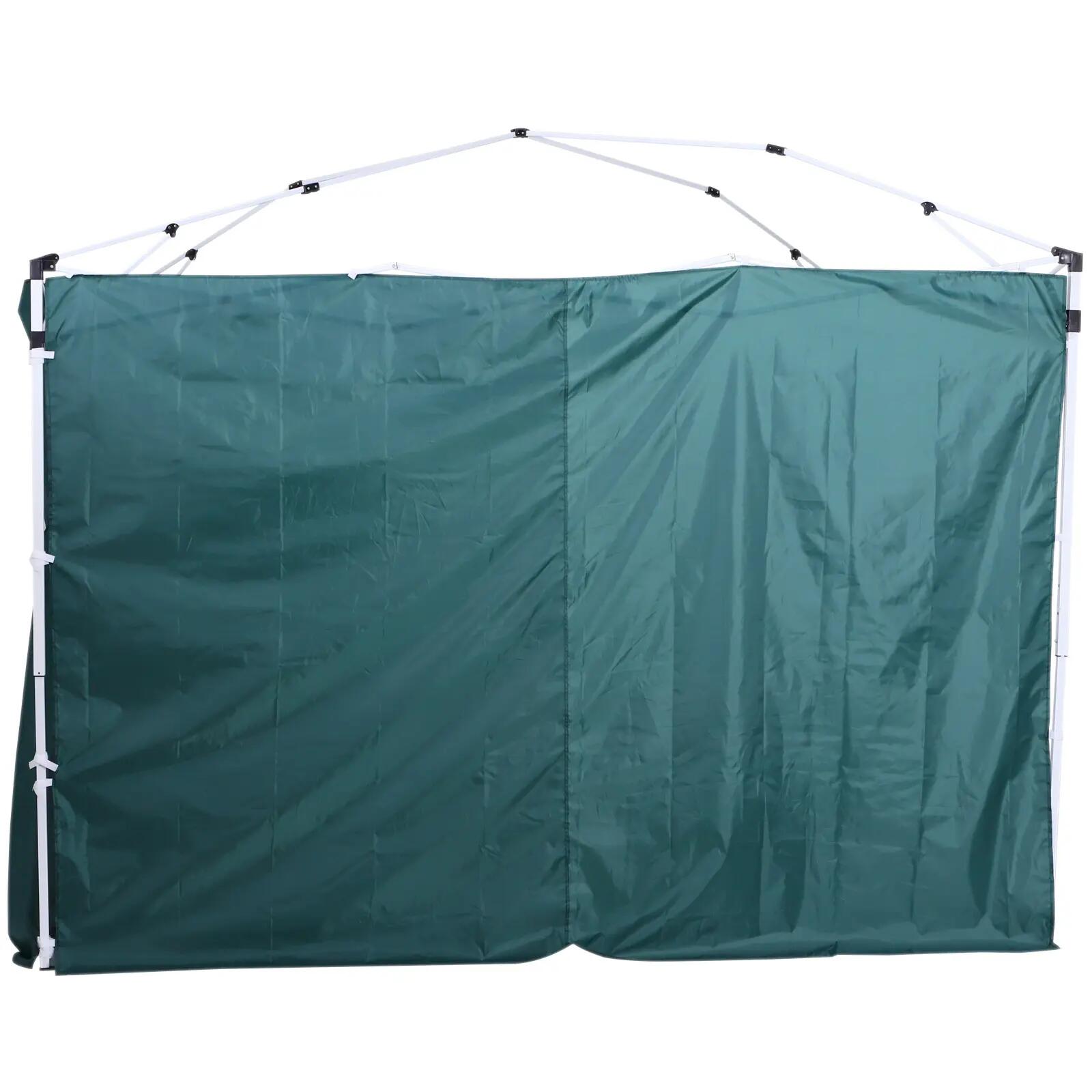 Parede lateral tendas 300x200 cm verde escuro Outsunny 4/7