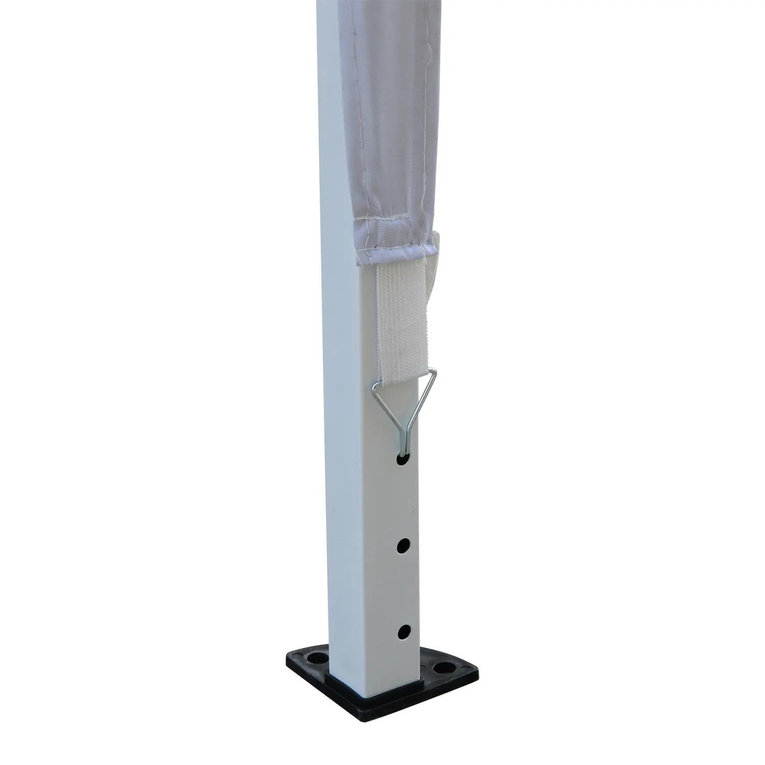 Tenda de exterior branco prateado Outsunny 4/7