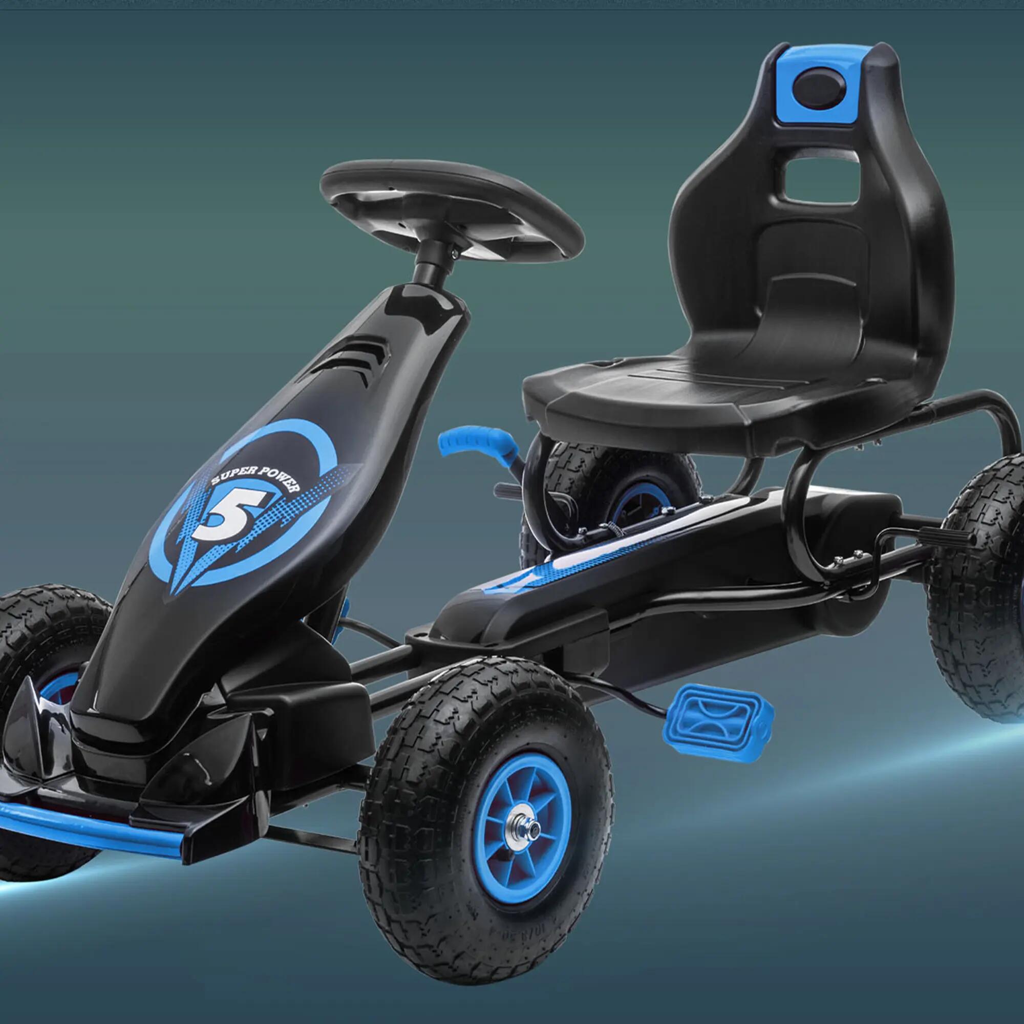 Kart a pedal 121x58x61cm azul HOMCOM 4/7