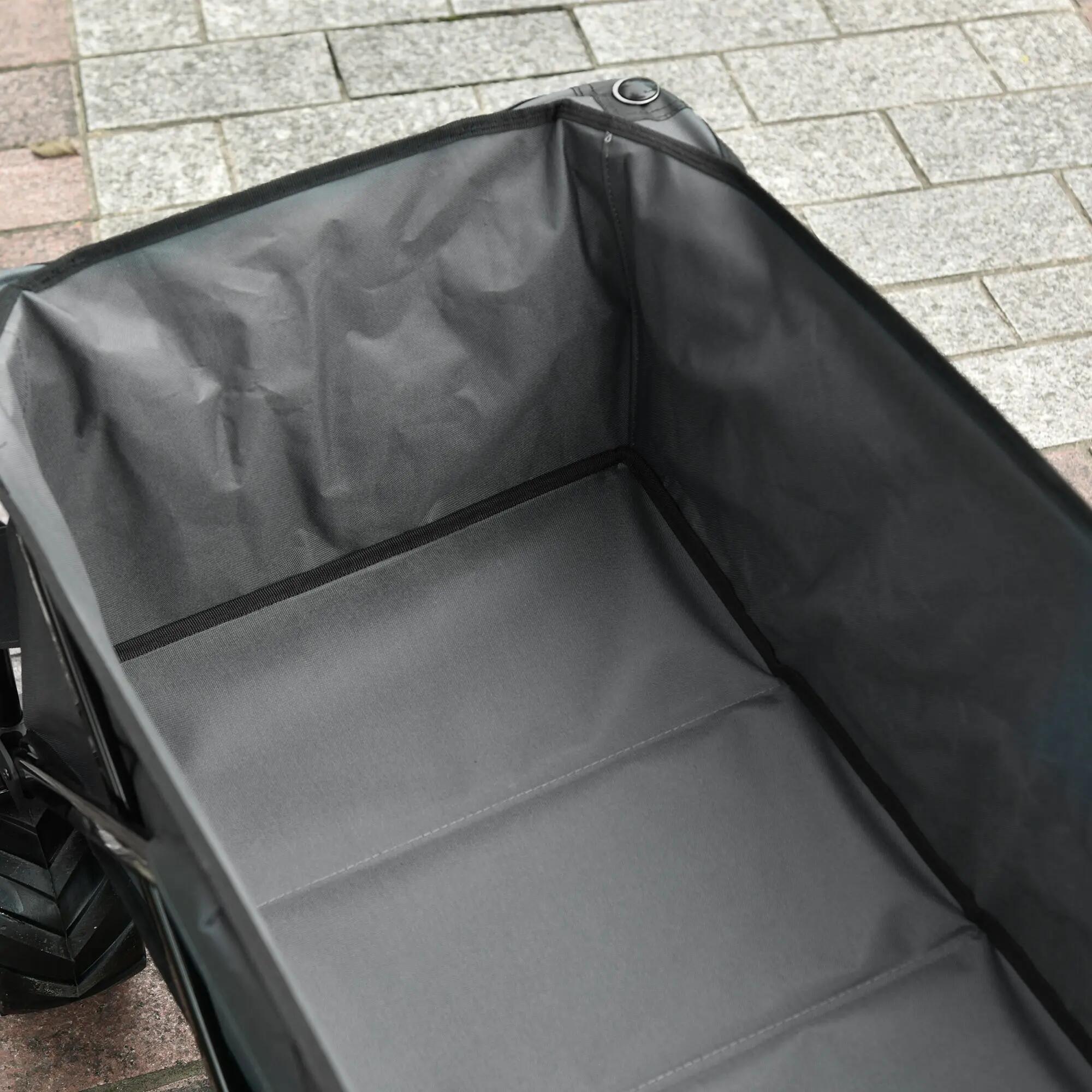 Carro de playa Outsunny 108x55x89 cm Gris Oscuro 5/7