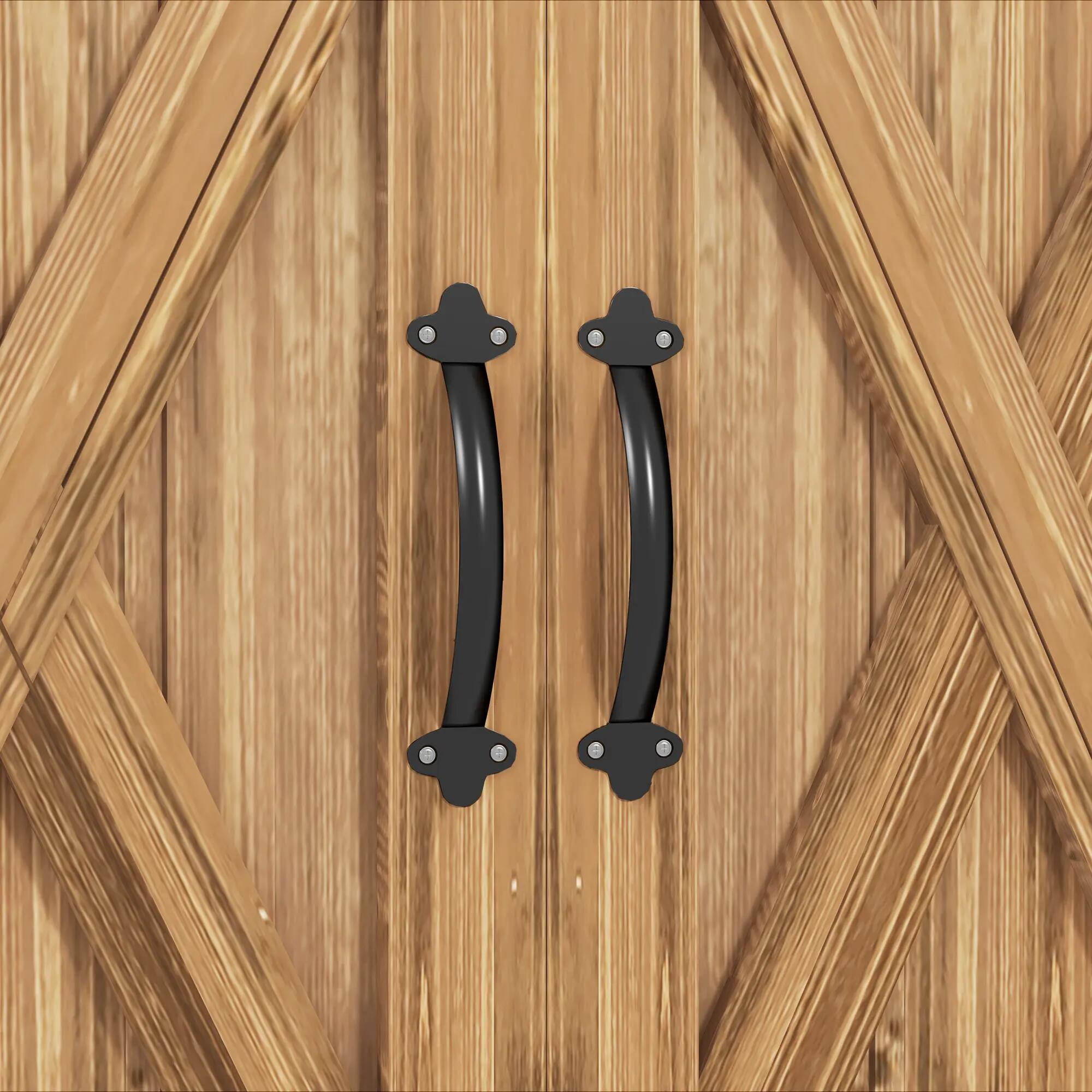 Armário de exterior 77x55x72 cm marrom Outsunny 5/7