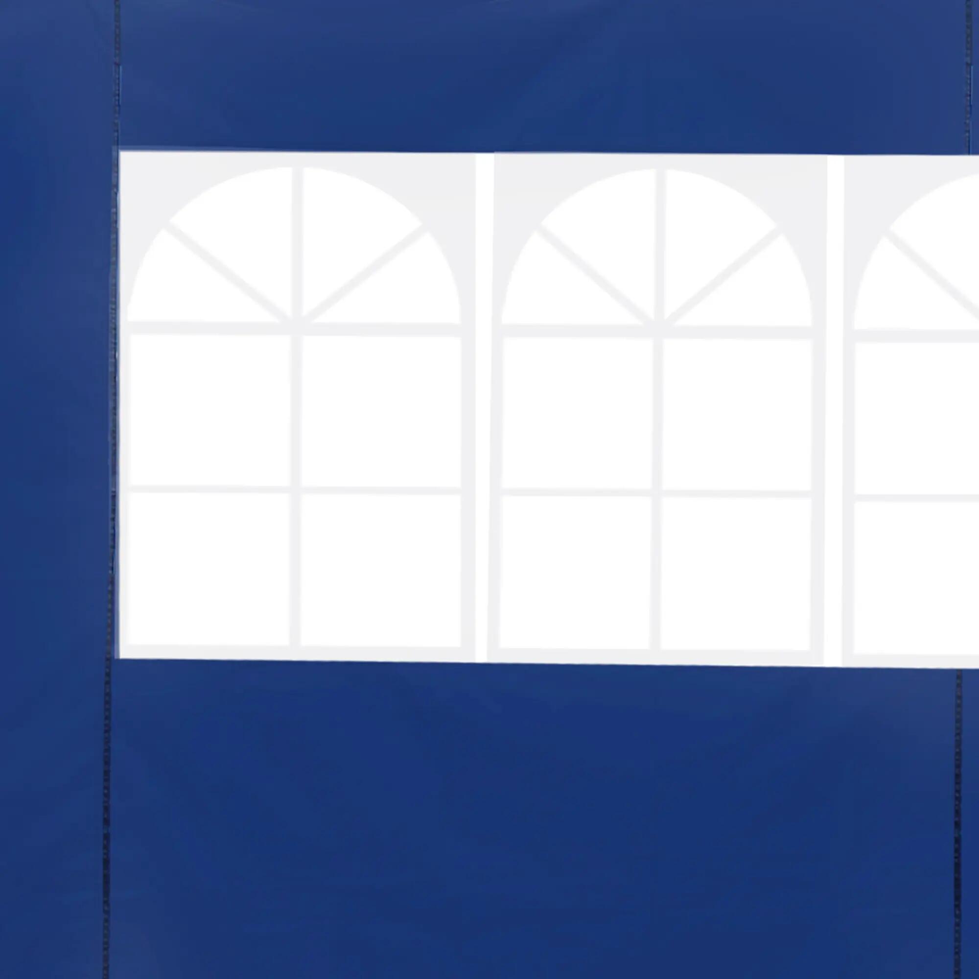Parede lateral tendas 300x200 cm azul Outsunny 4/7