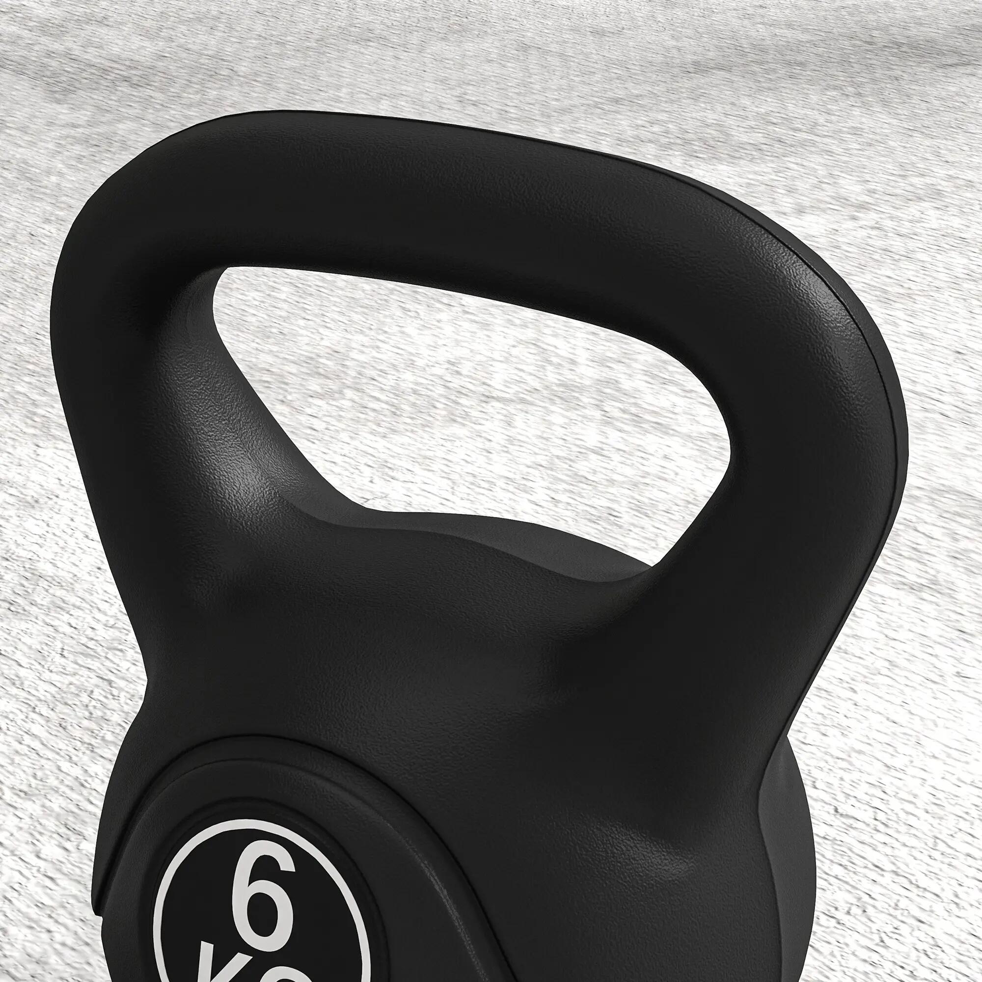 Kettlebell 6 kg cross training musculação Corength com Pega Larga HOMCOM 5/7
