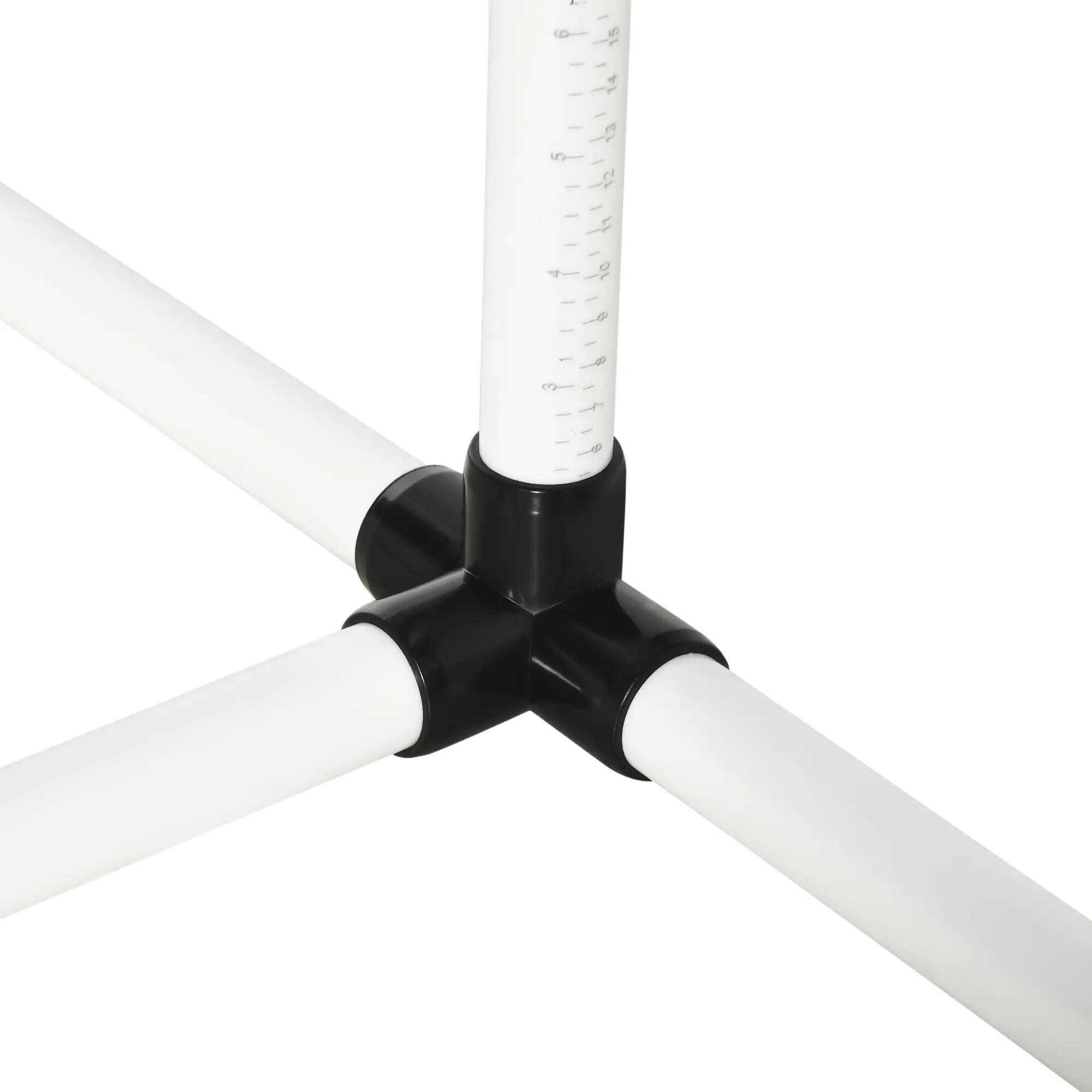 Obstáculos de Salto para Cães 95x65x95 cm Branco PawHut 5/7