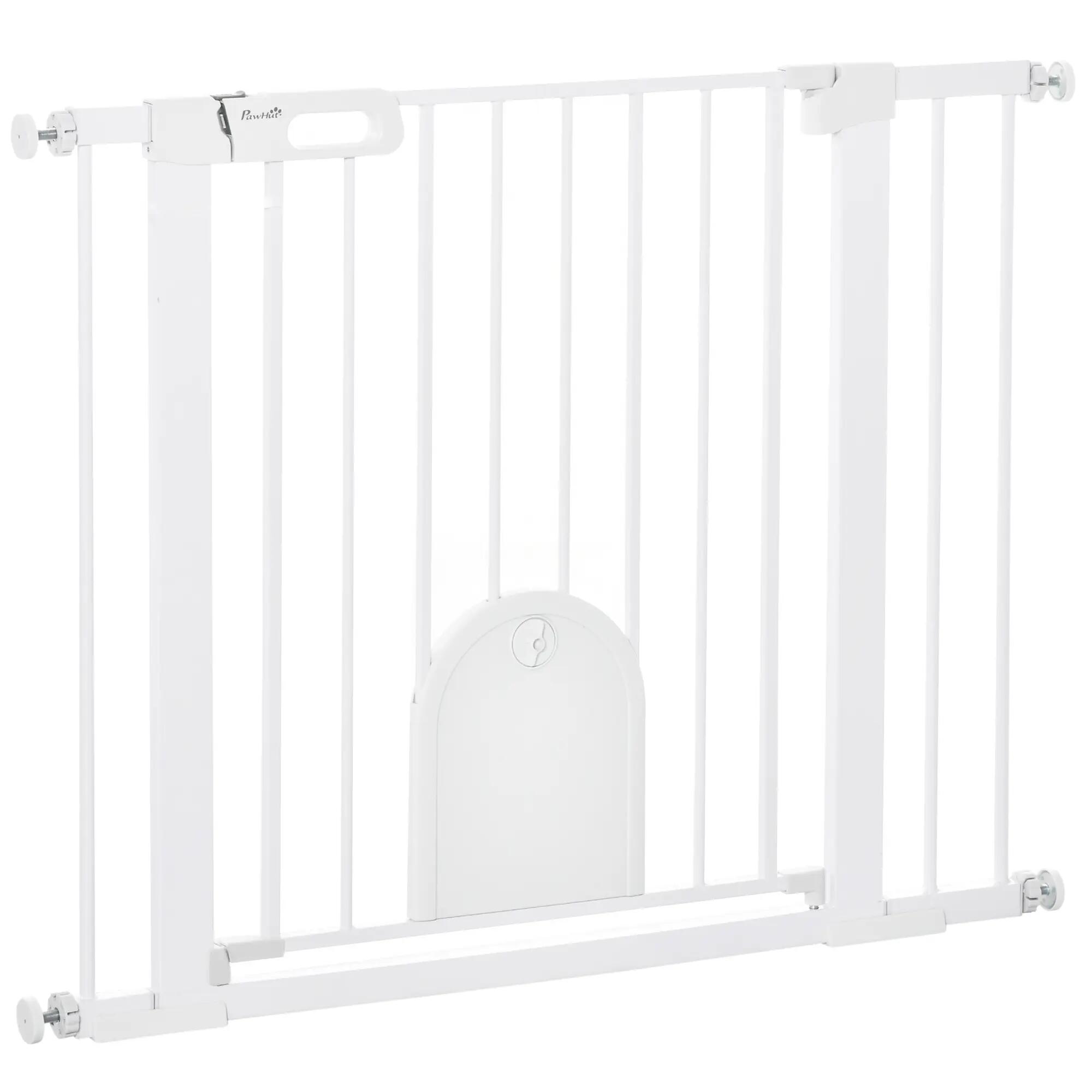 Barreira de segurança 103x2x76 cm branco PawHut 1/7