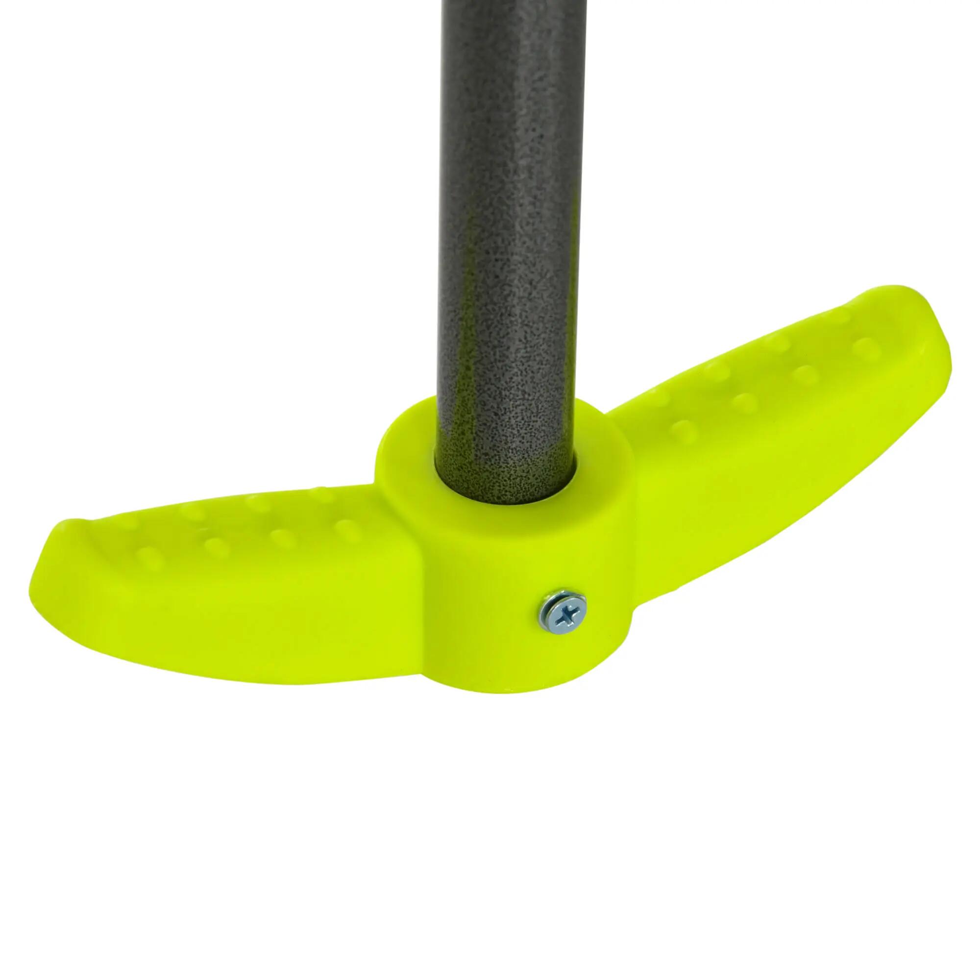 Juego de columpio infantil exterior Outsunny 355x184x186 cm verde 4/7