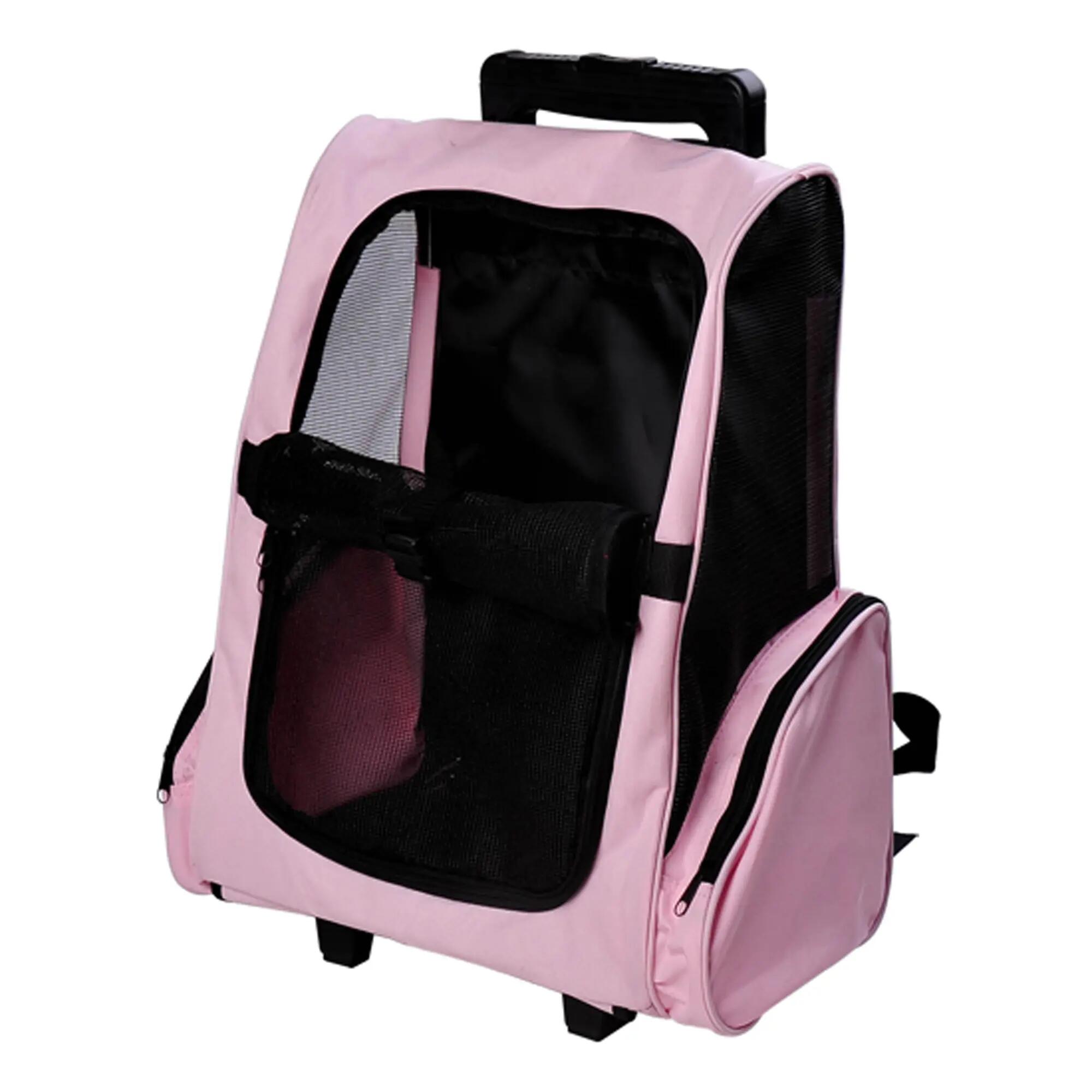 Transportadora Animais de Estimação 42x25x55cm Rosa PawHut 2/6