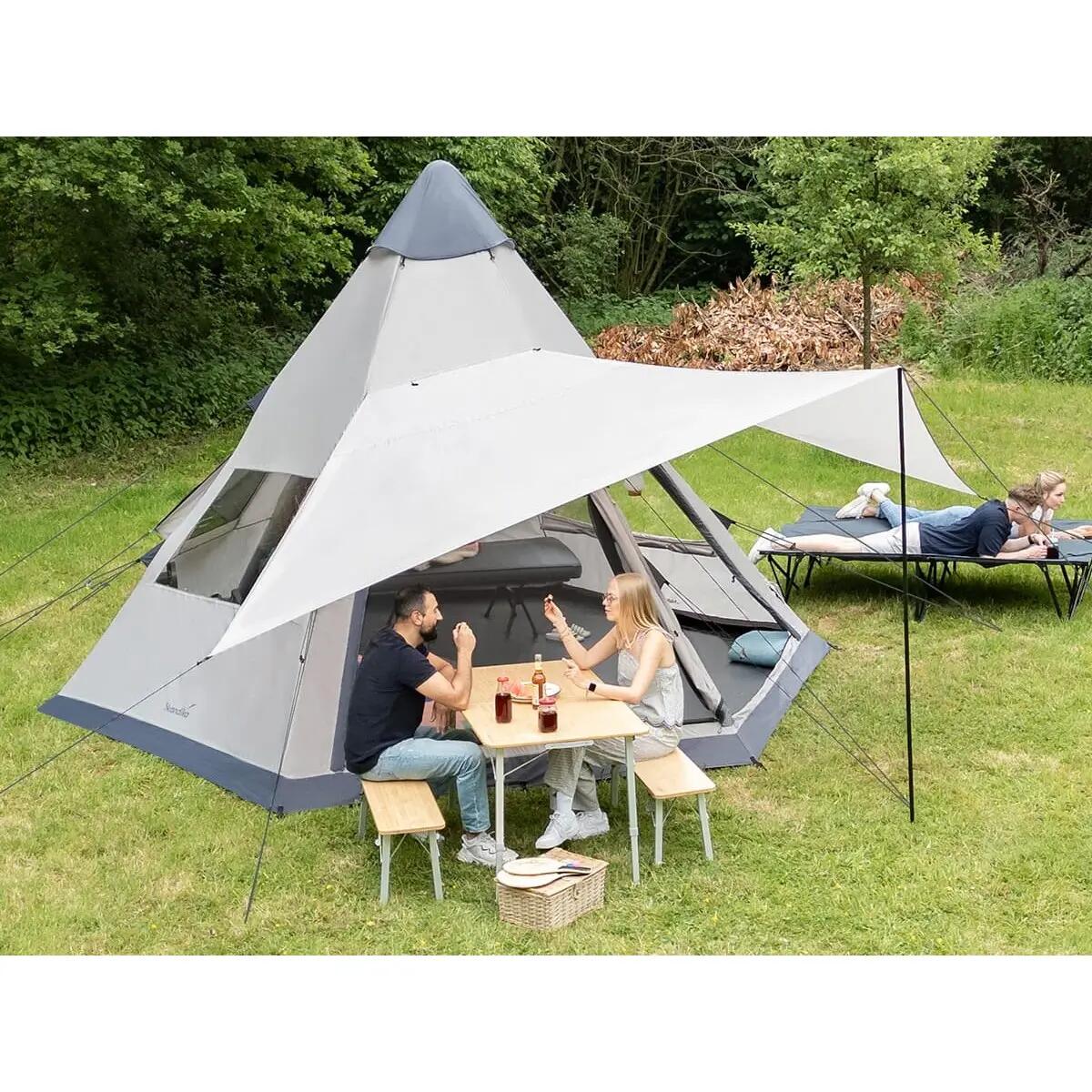 Gebraucht - Luftzelt Tipi Hetta 460 Air Protect - Aufblasbares Familienzelt 3/15