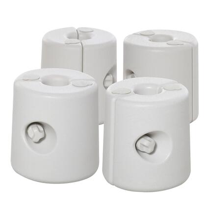 Pesos para Carpas de Eventos Deportivos Outsunny 24x24x25 cm Blanco