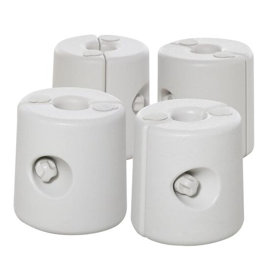 Pesos para Carpas de Eventos Deportivos Outsunny 24x24x25 cm Blanco